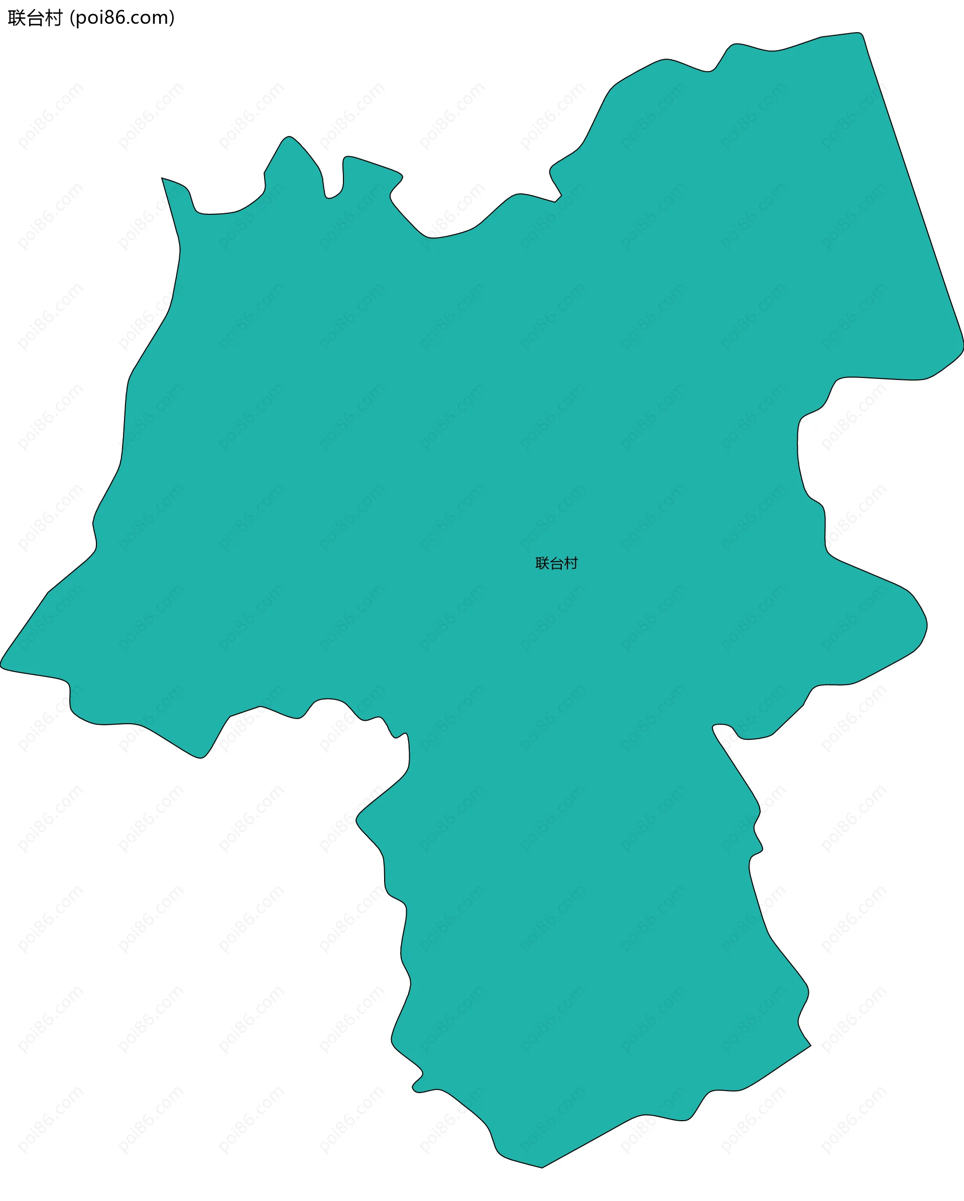 联台村边界地图