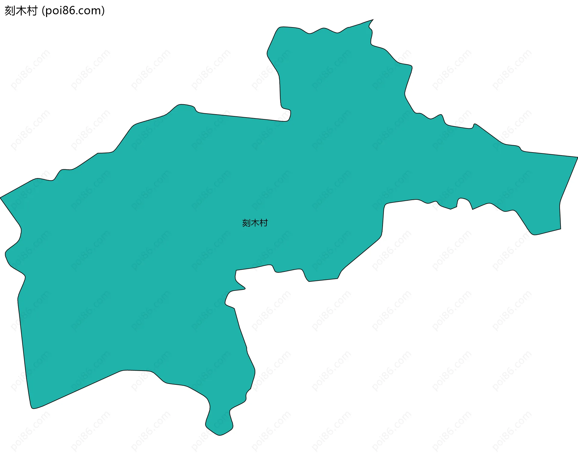 刻木村边界地图