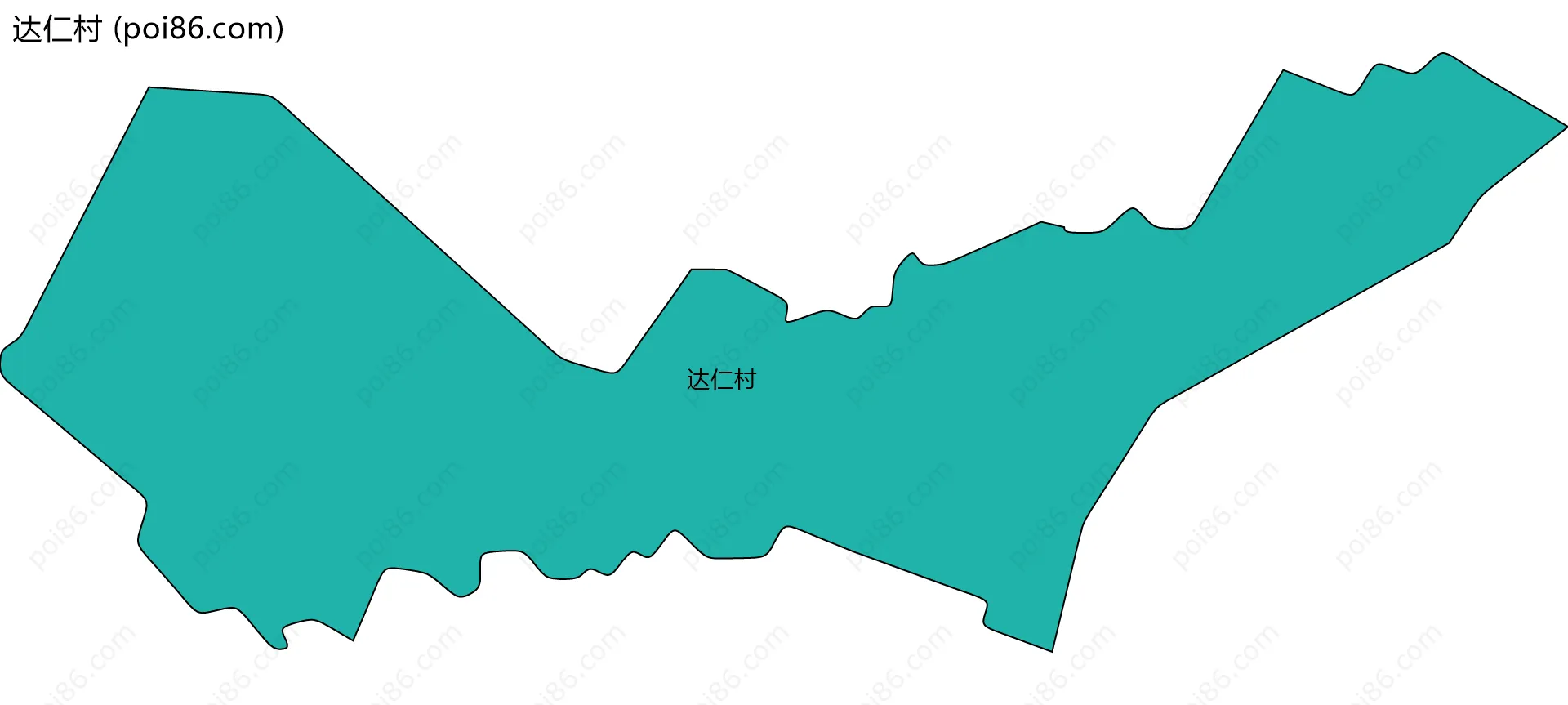 达仁村边界地图