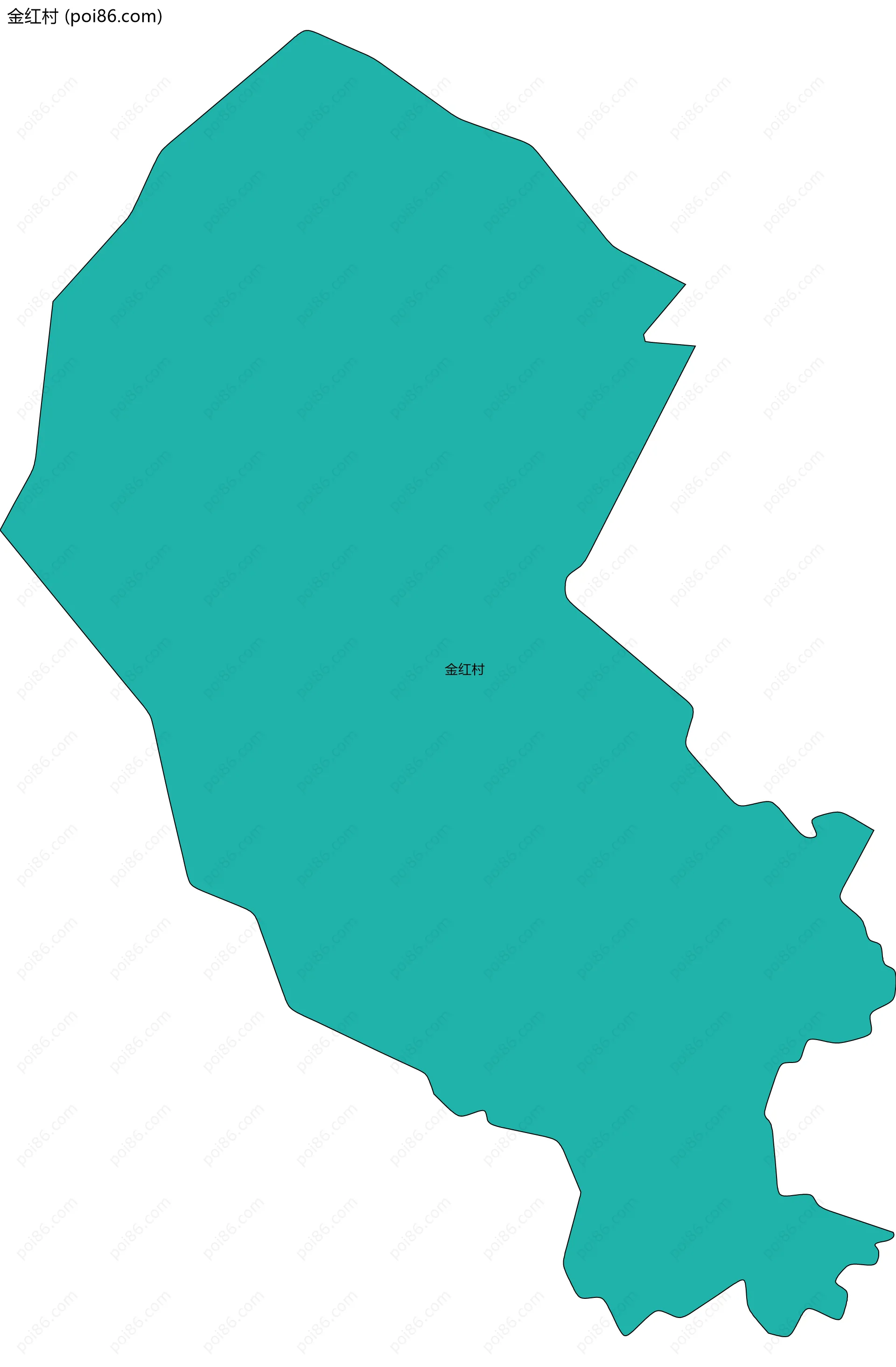 金红村边界地图