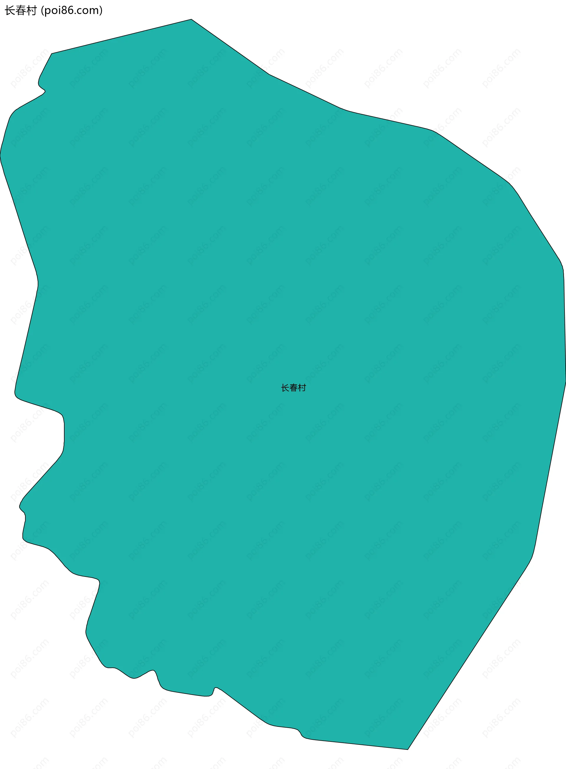 长春村边界地图