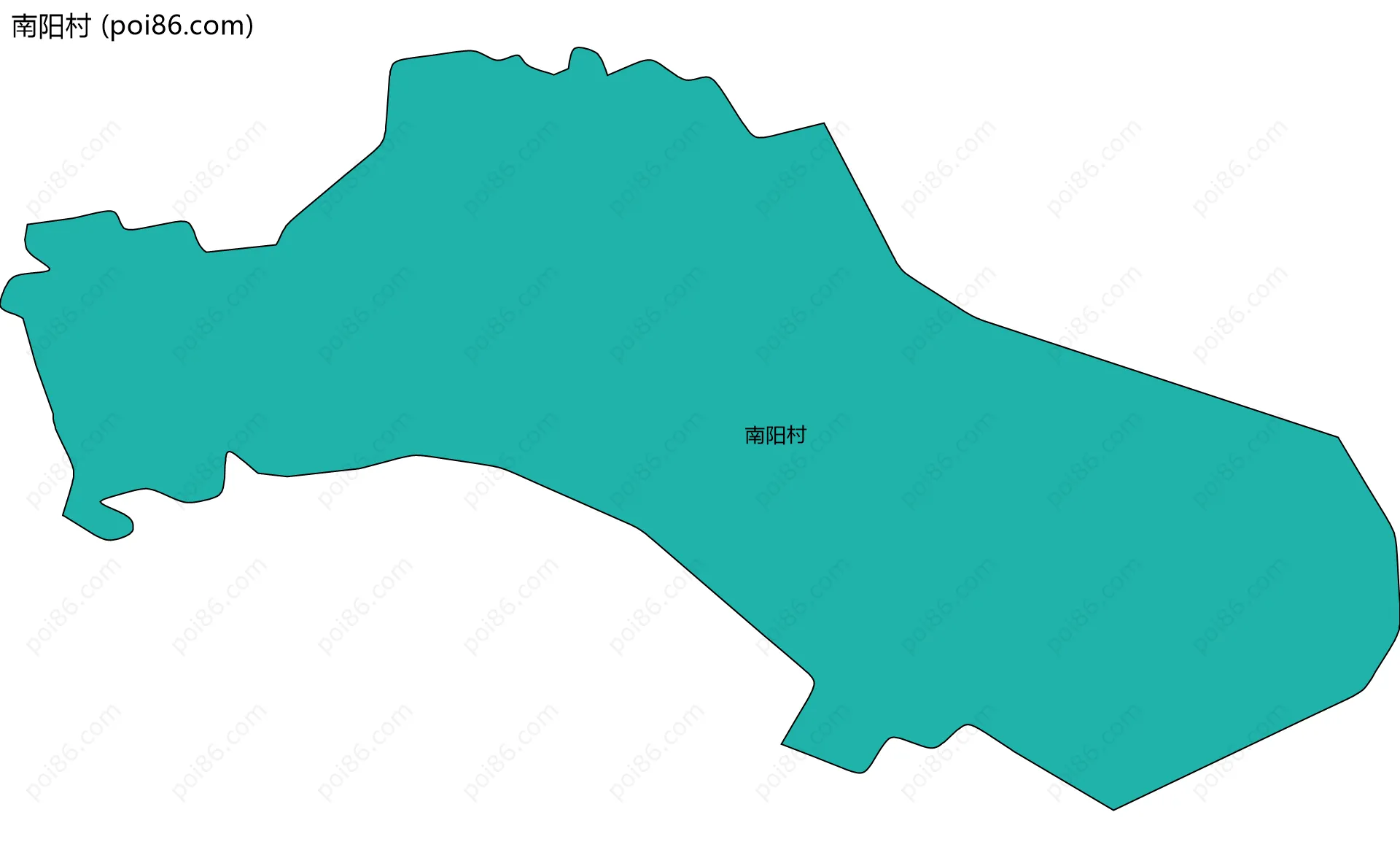 南阳村边界地图