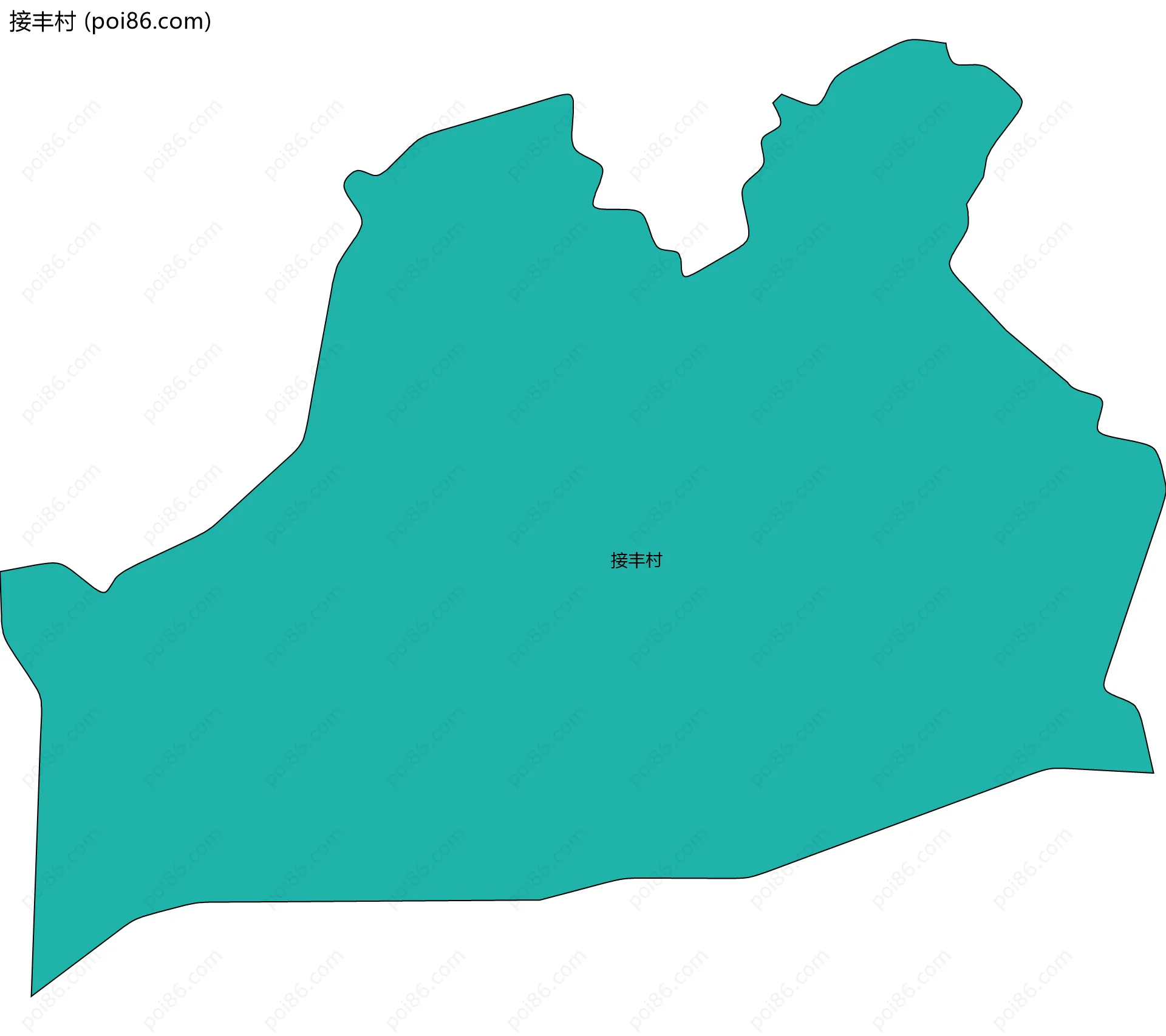 接丰村边界地图