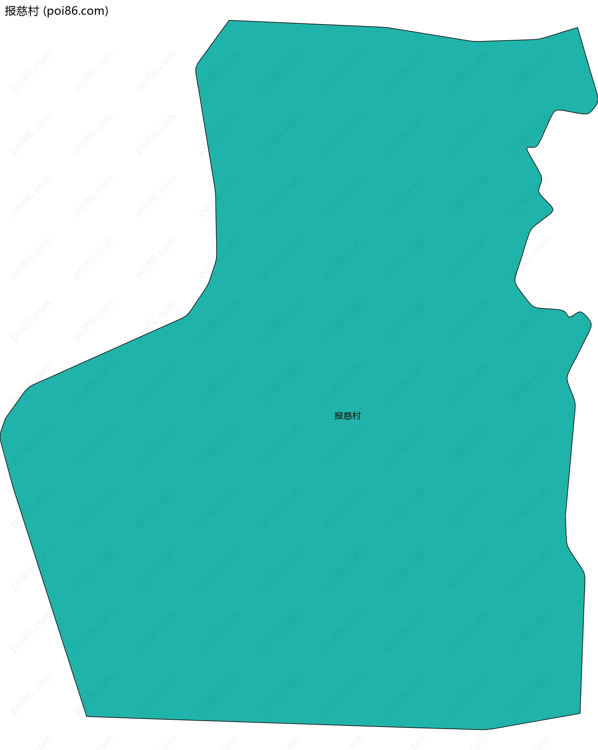 报慈村边界地图