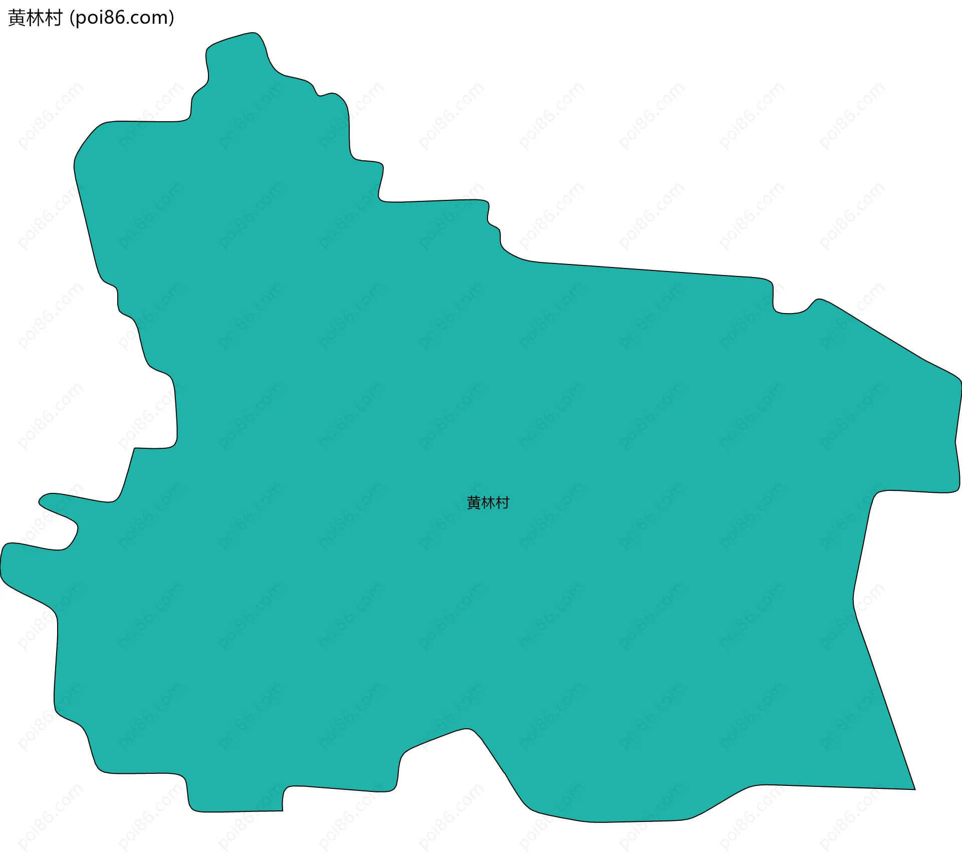 黄林村边界地图