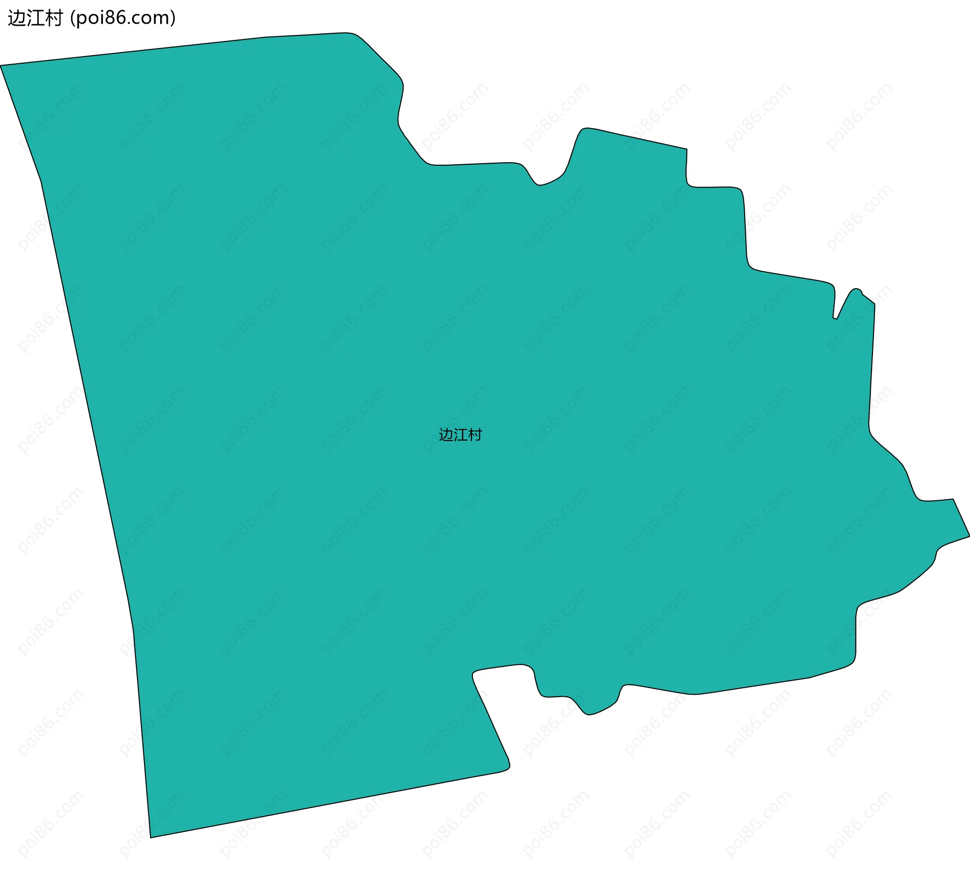 边江村边界地图