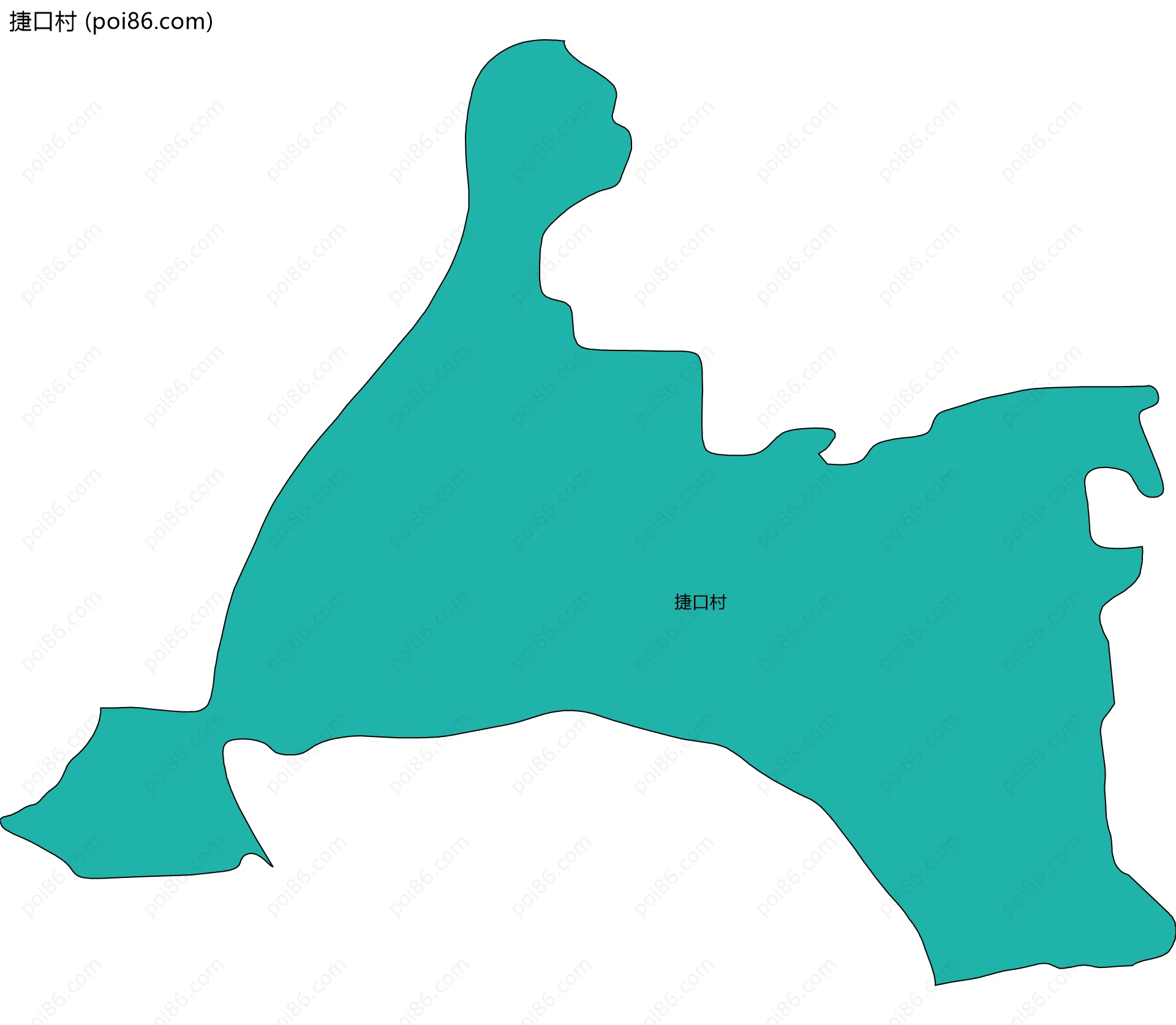 捷口村边界地图