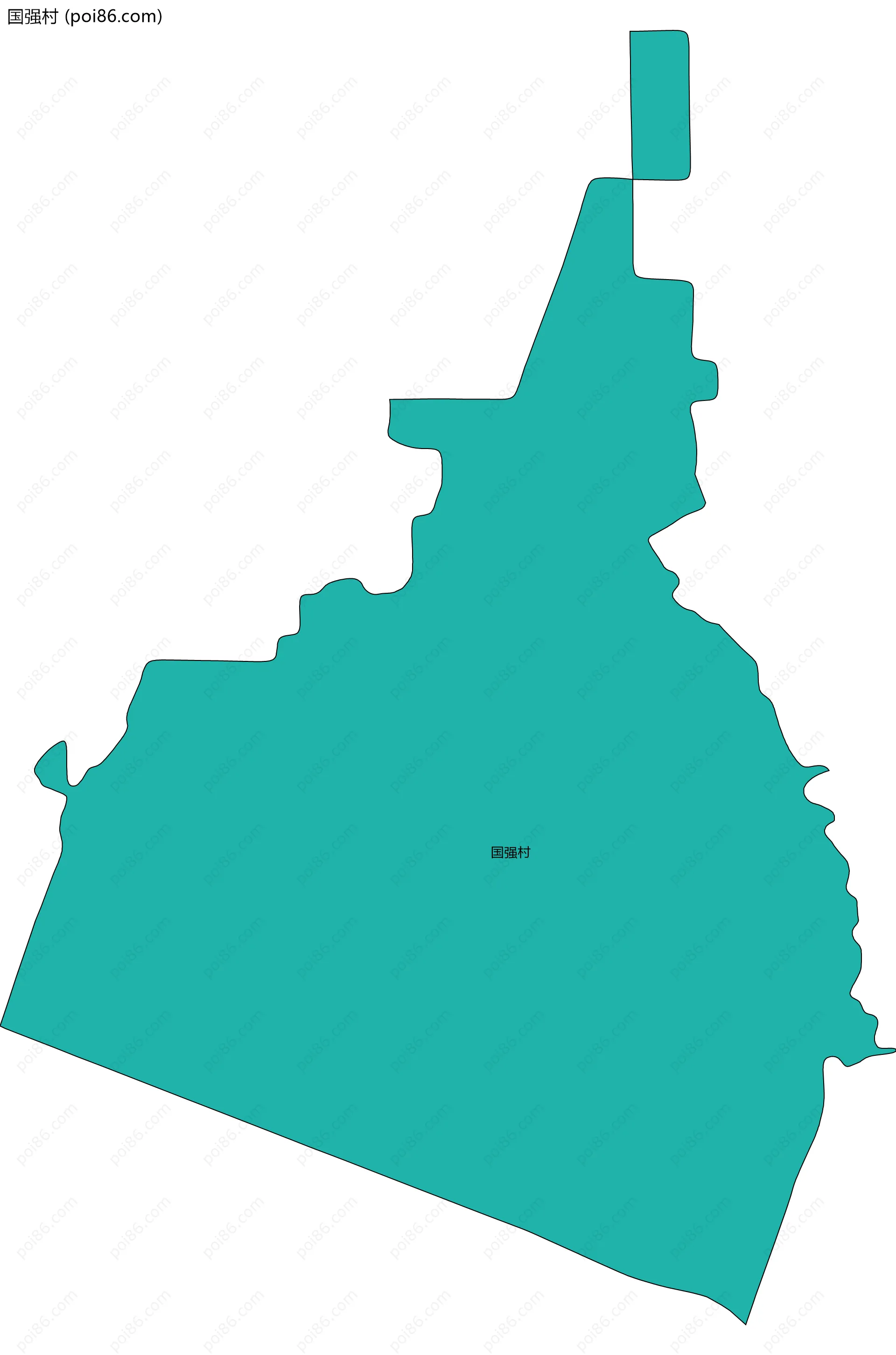 国强村边界地图