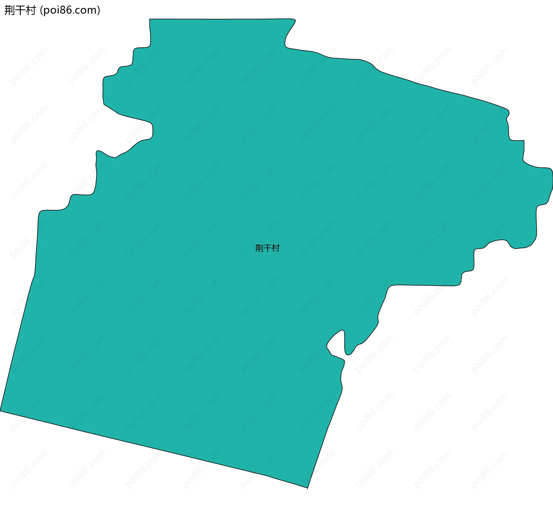 荆干村边界地图