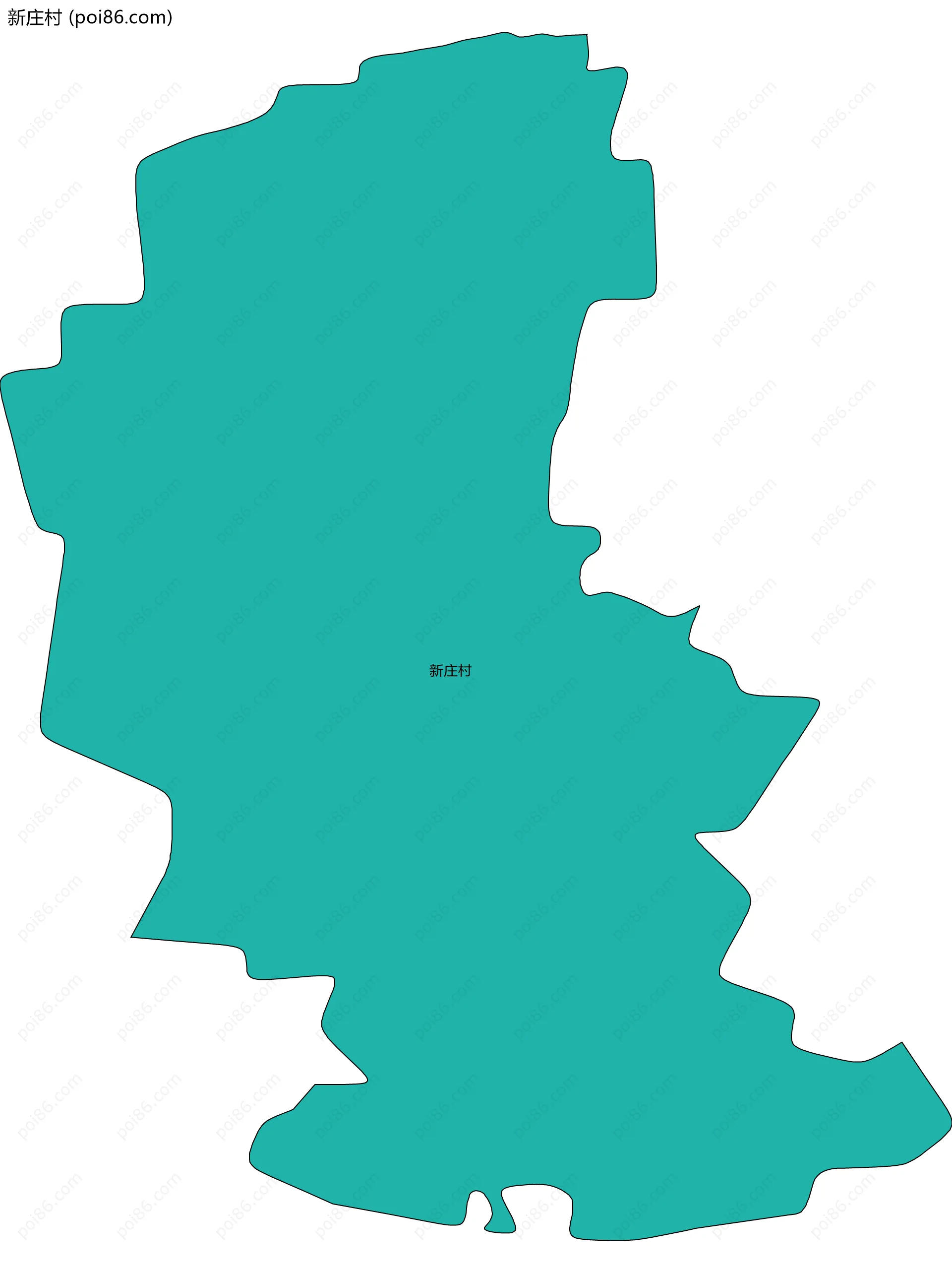 新庄村边界地图