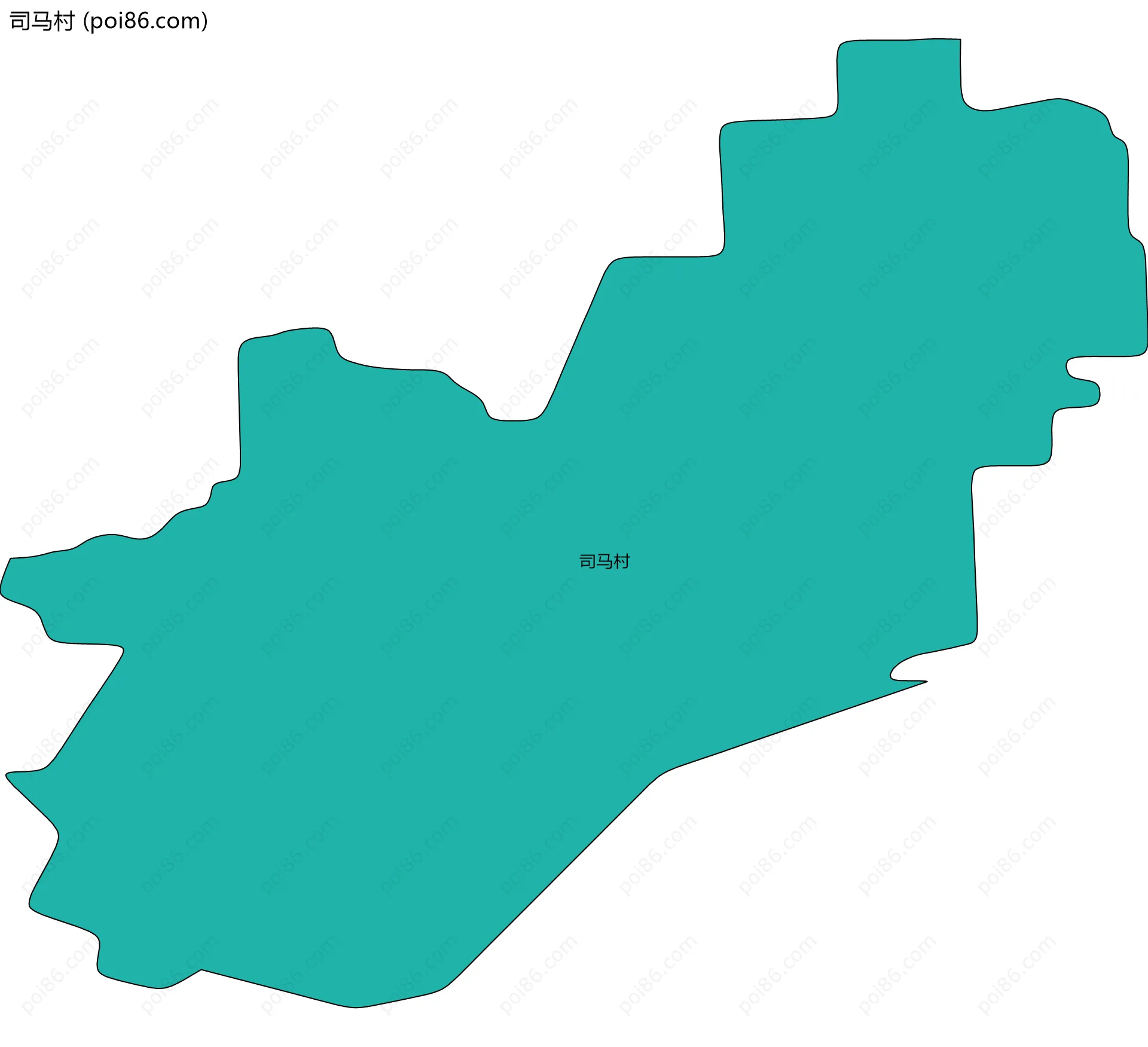 司马村边界地图