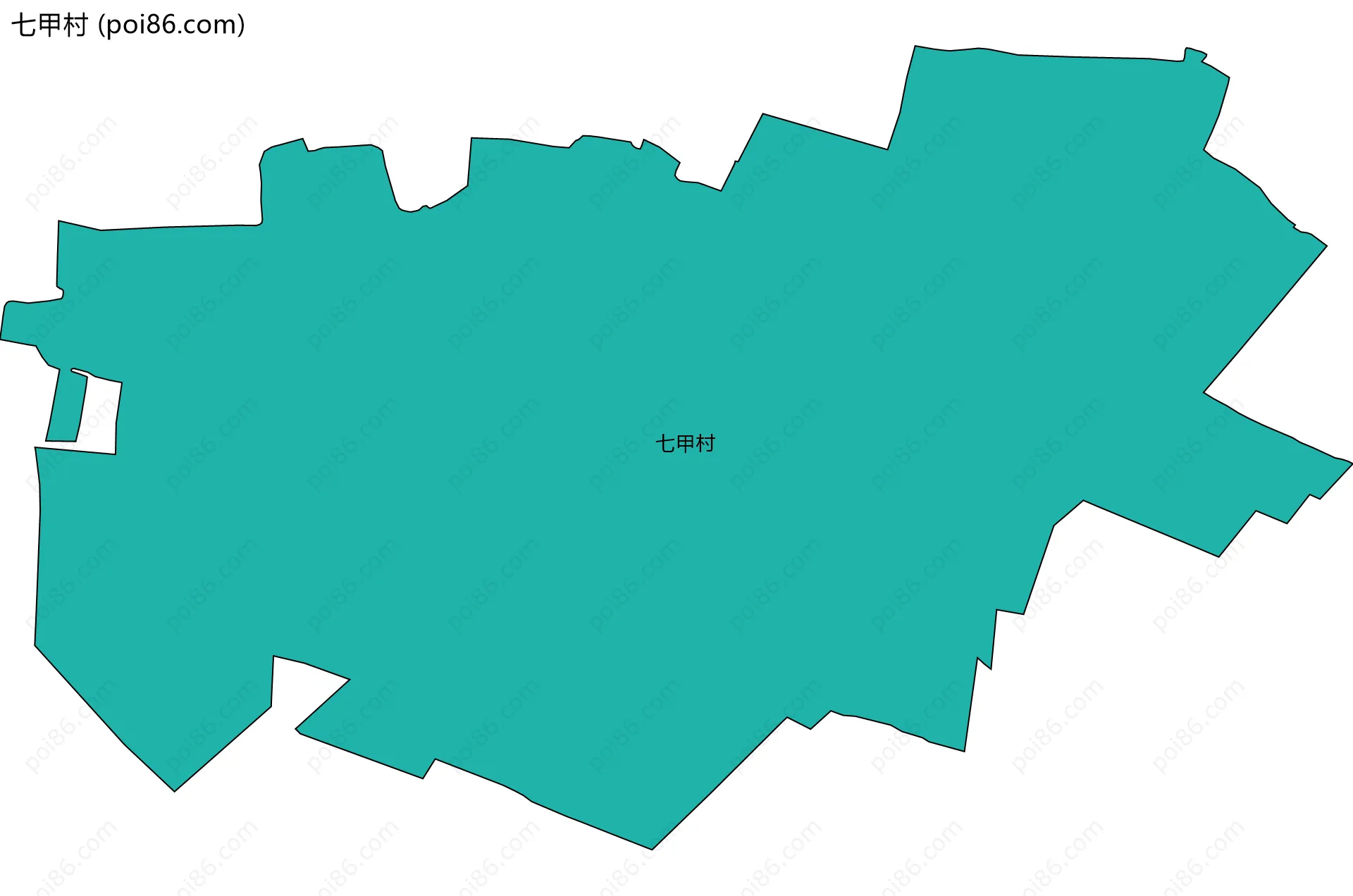七甲村边界地图