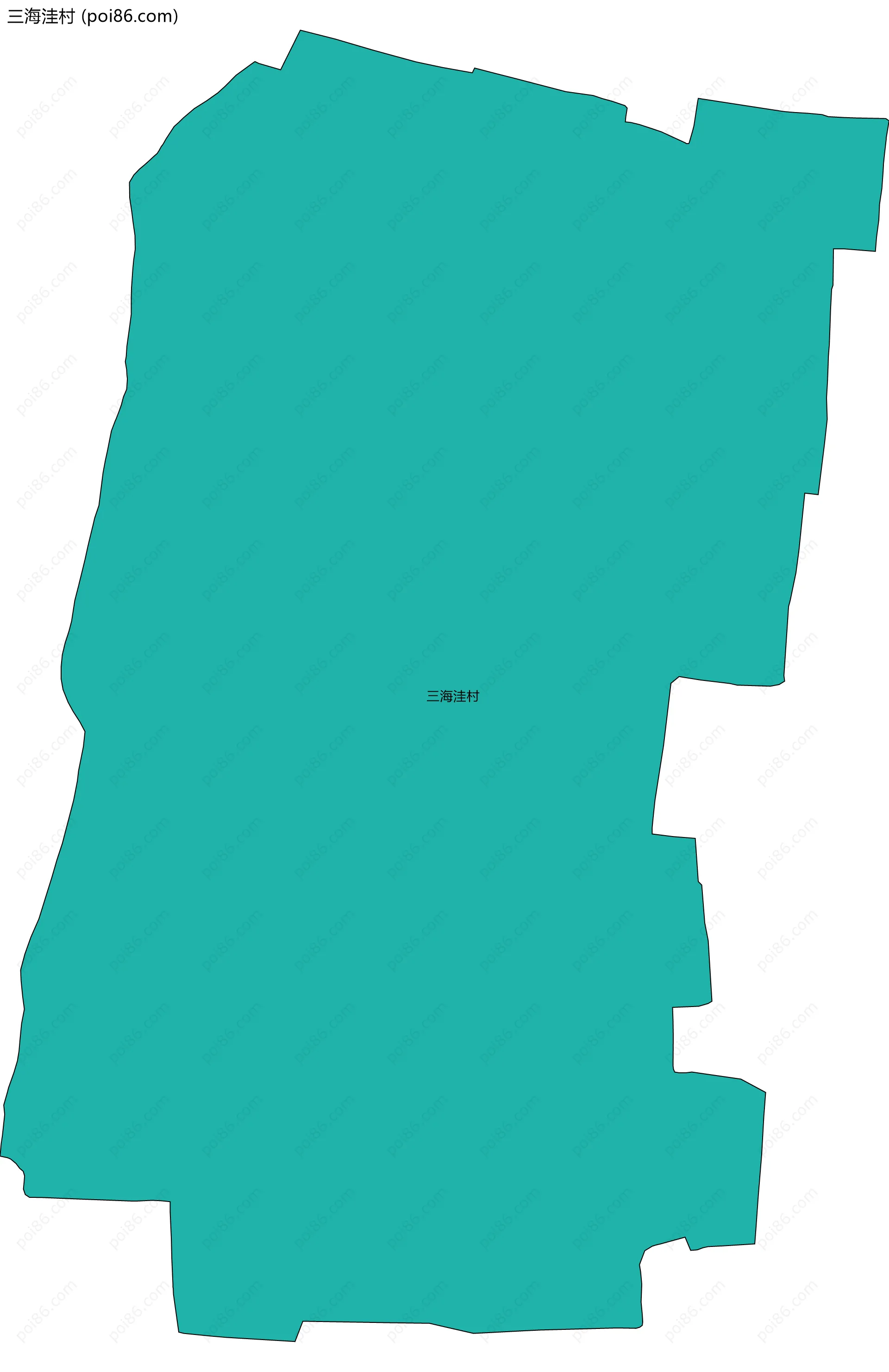 三海洼村边界地图