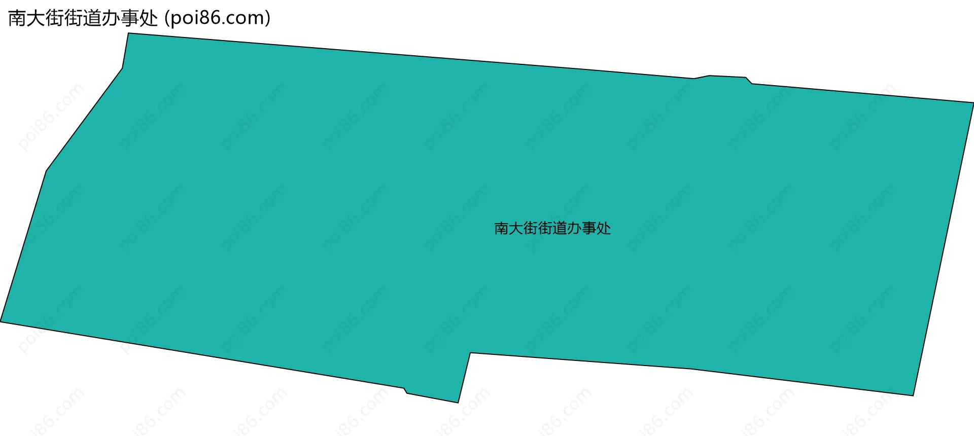 南大街街道办事处边界地图