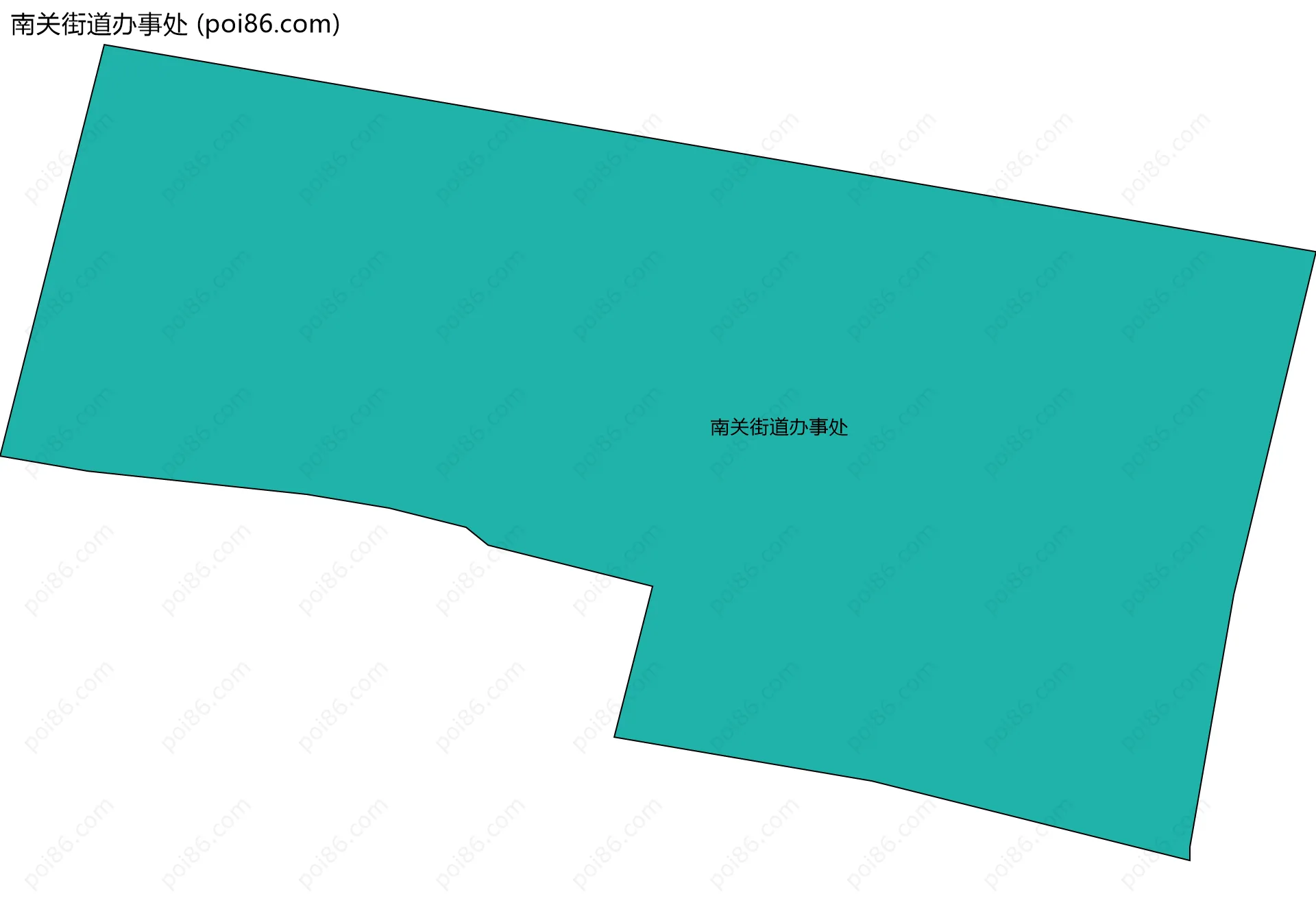南关街道办事处边界地图