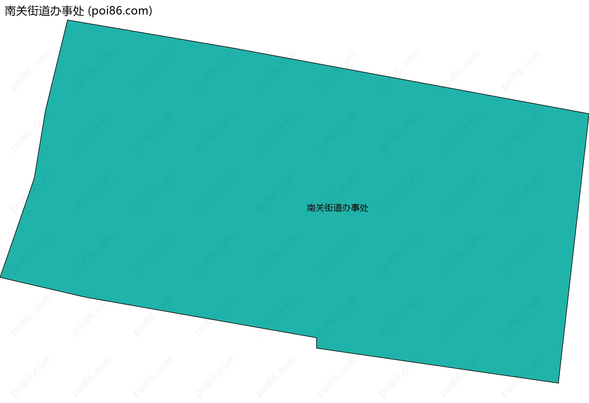 南关街道办事处边界地图