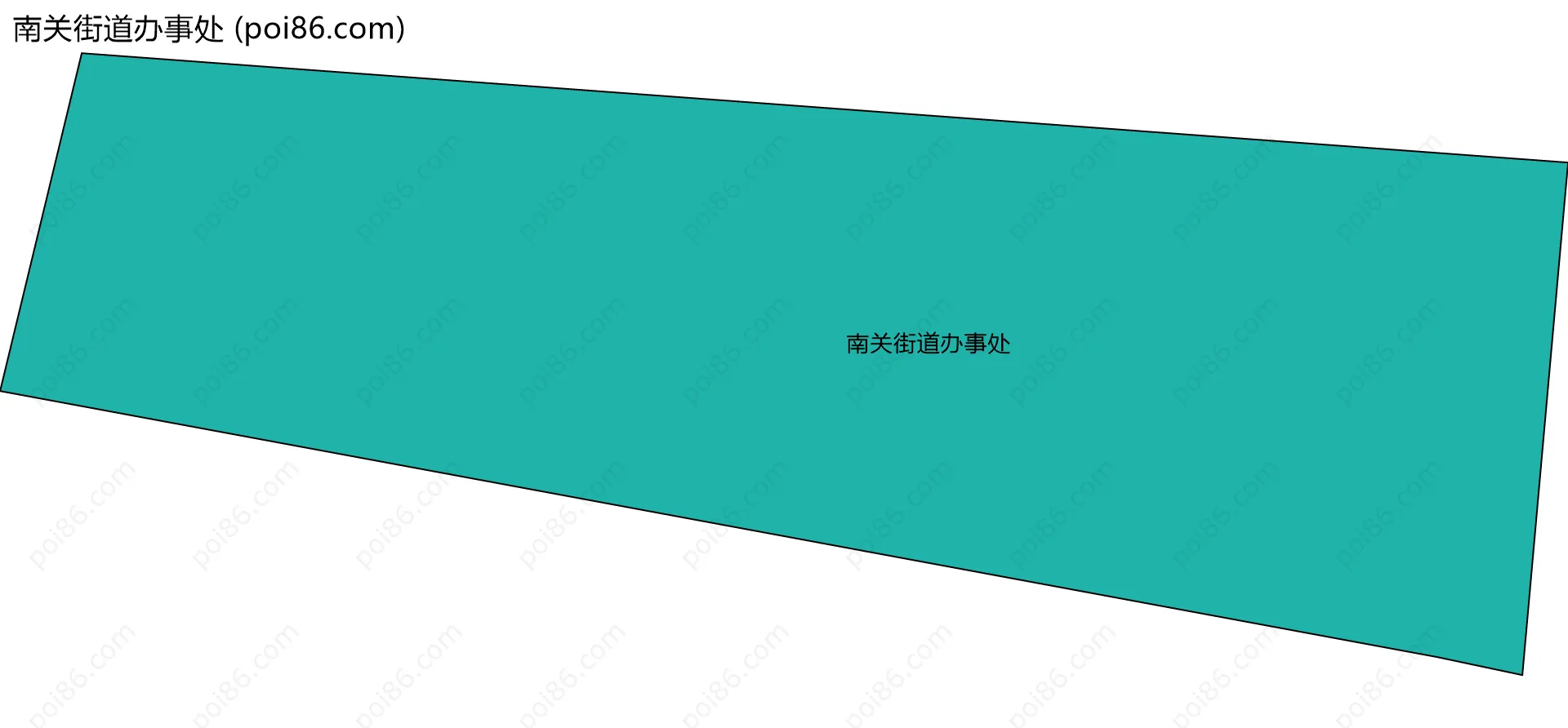 南关街道办事处边界地图