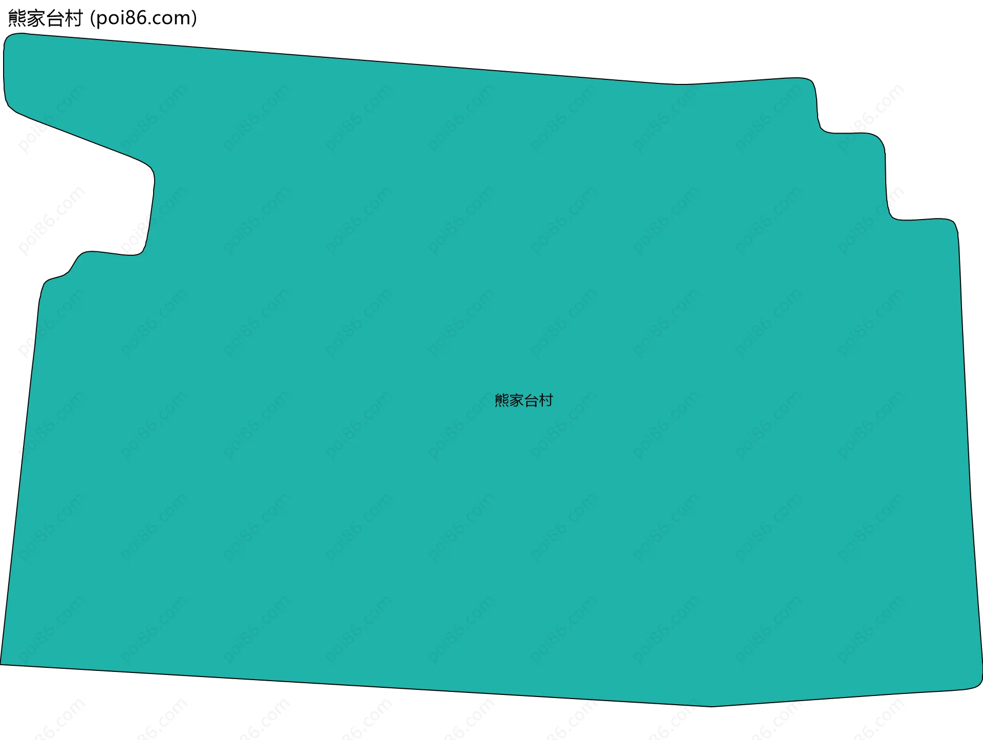 熊家台村边界地图