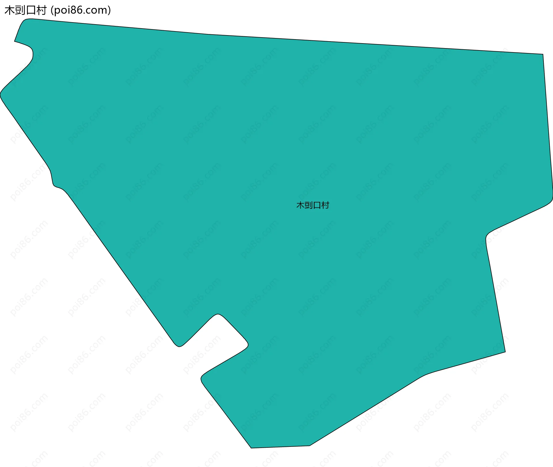木剅口村边界地图