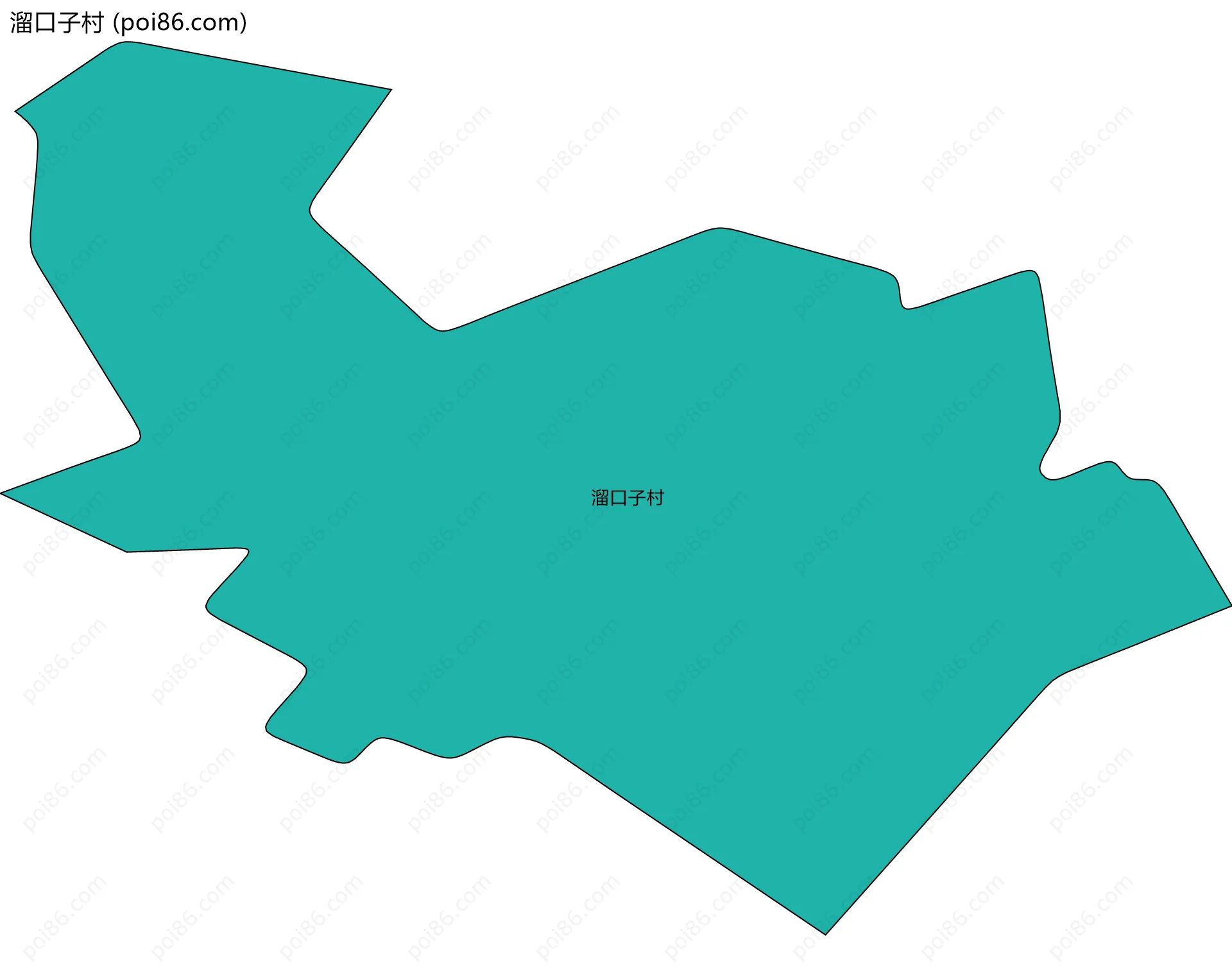 溜口子村边界地图