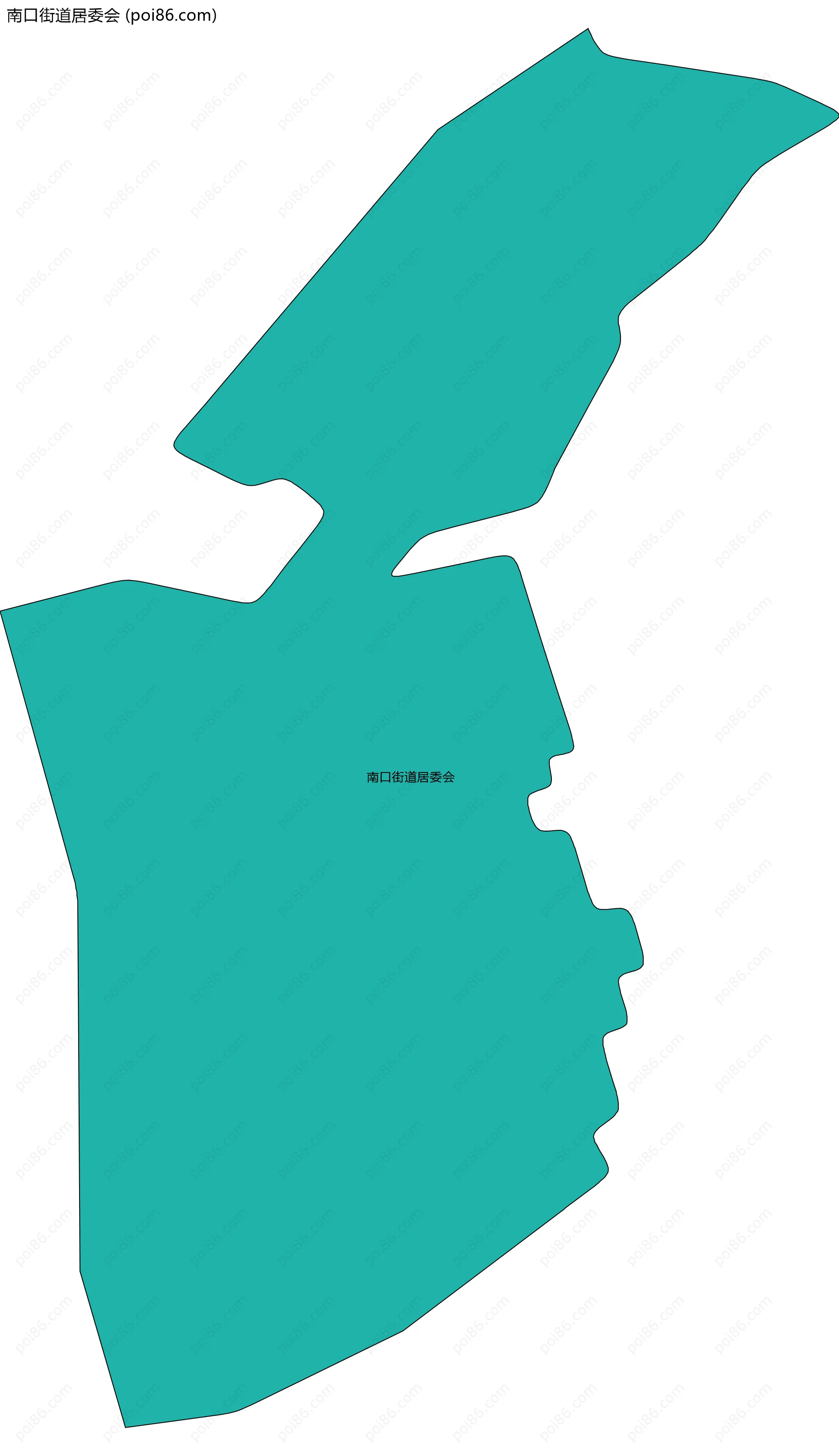 南口街道居委会边界地图