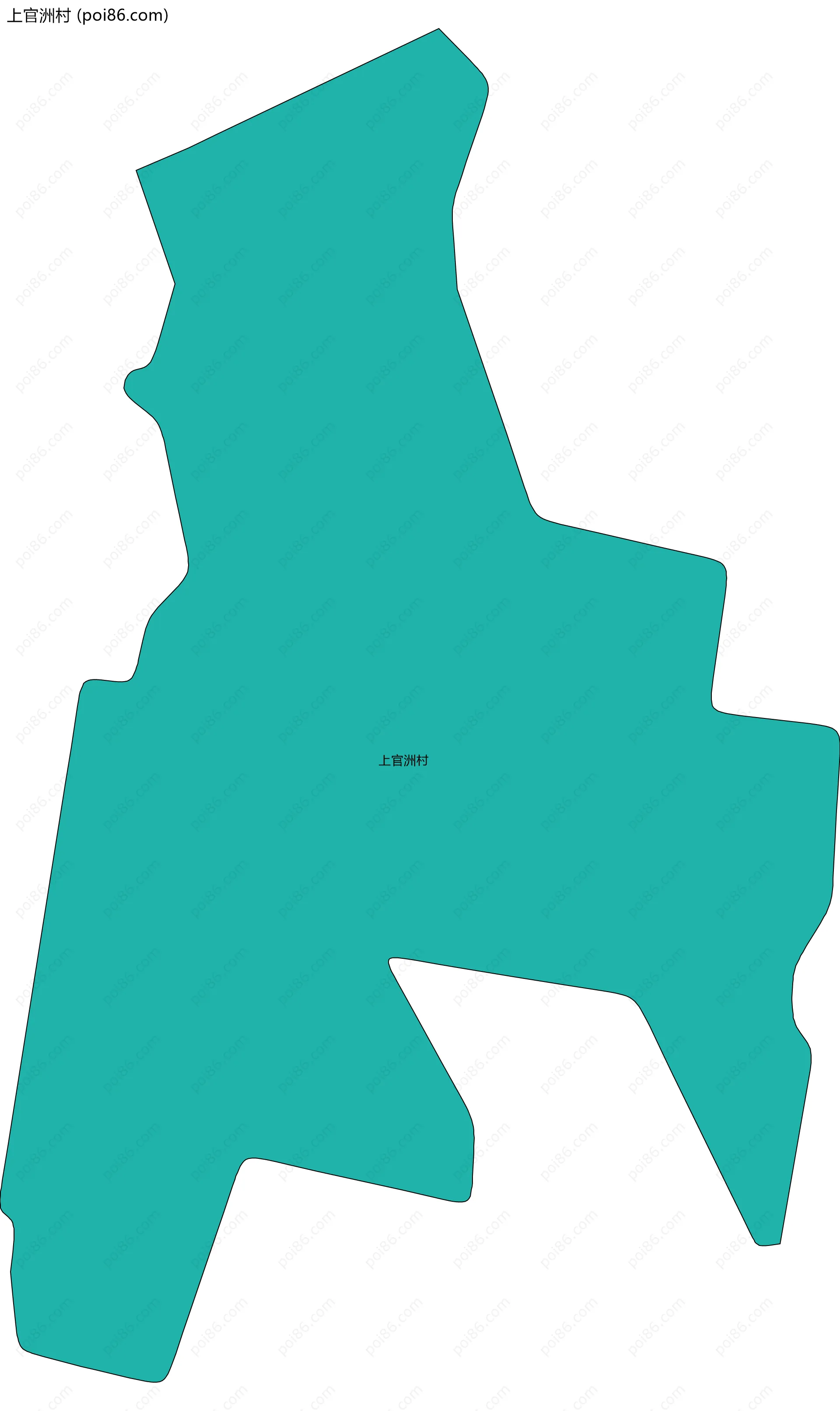 上官洲村边界地图