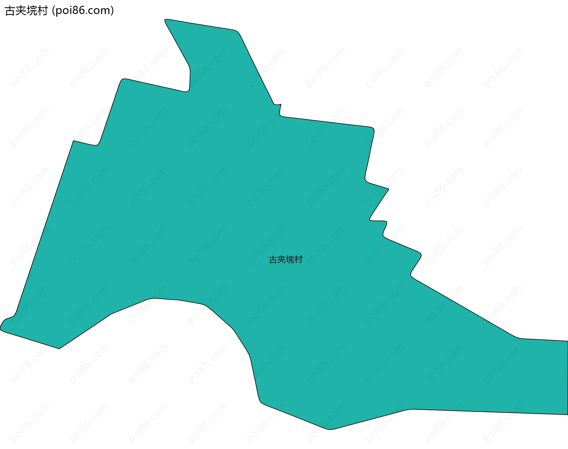 古夹垸村边界地图