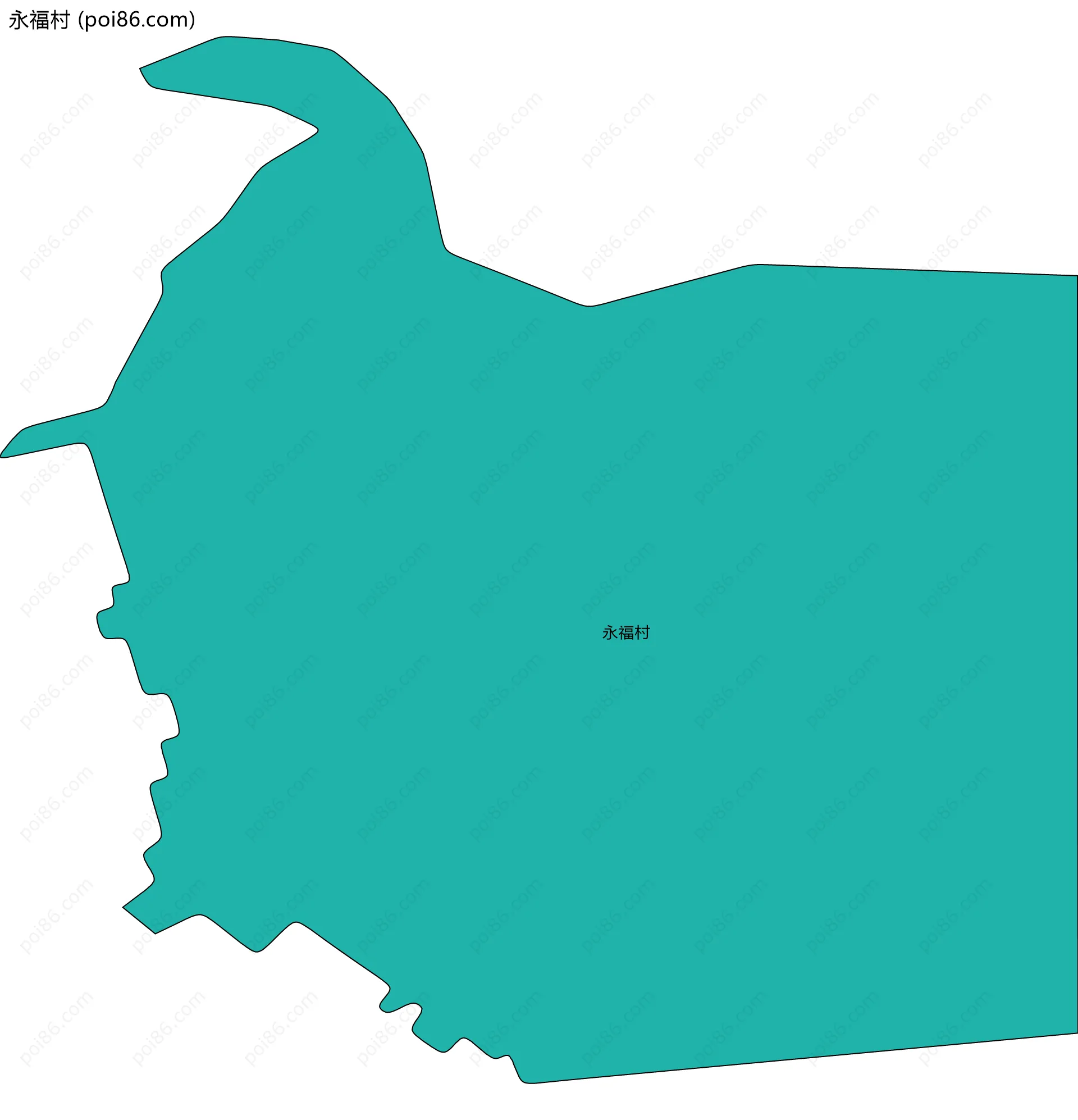 永福村边界地图