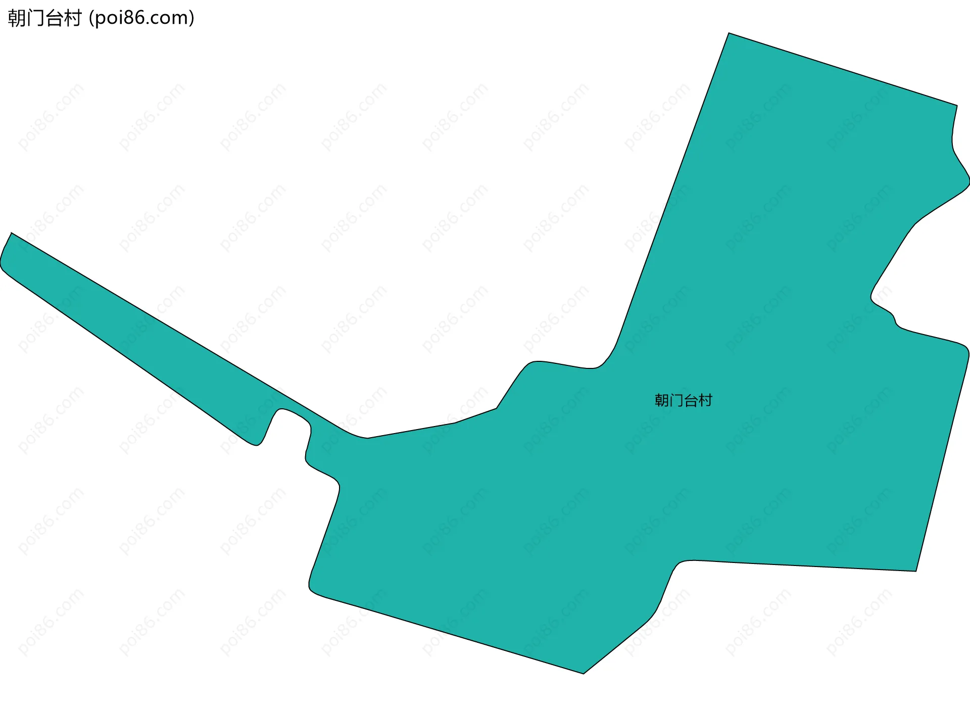 朝门台村边界地图