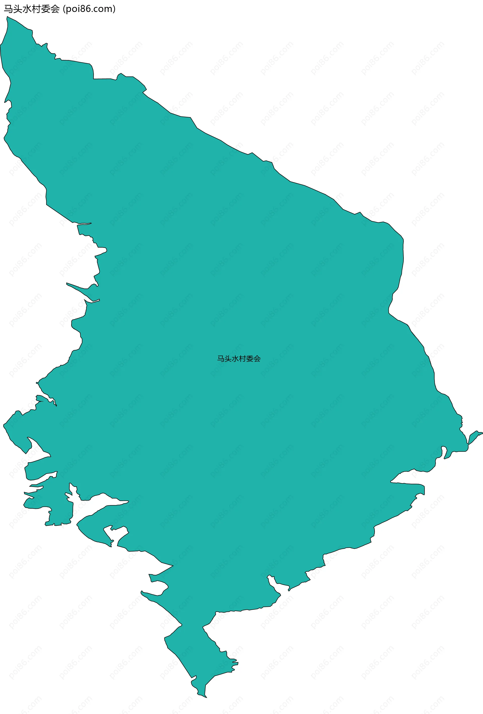 马头水村委会边界地图