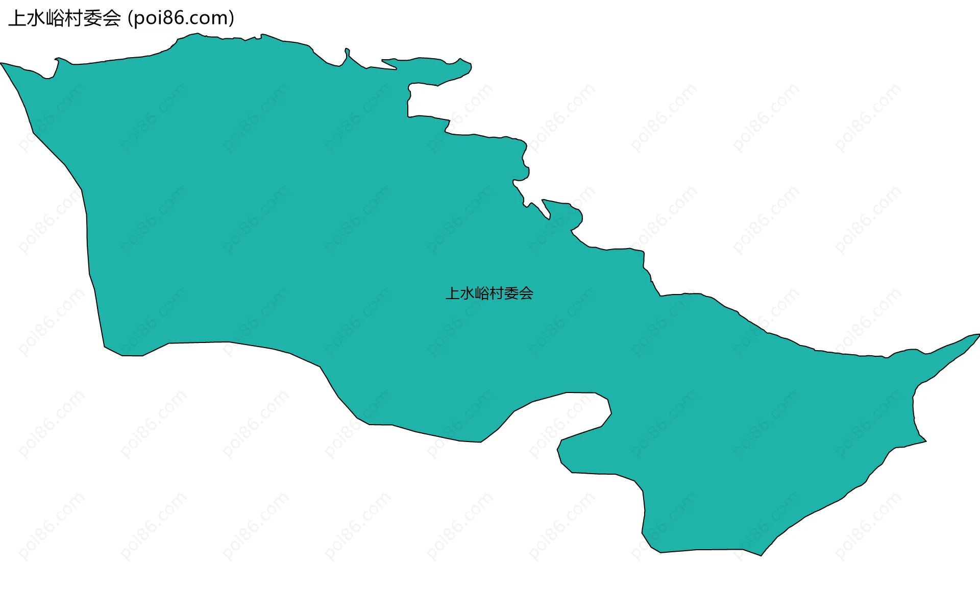 上水峪村委会边界地图