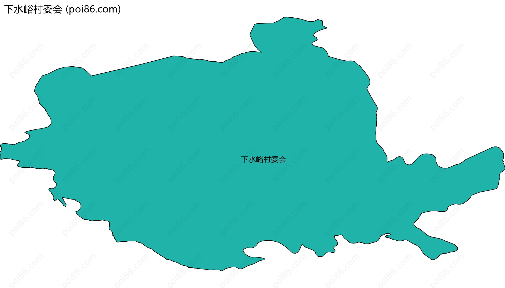 下水峪村委会边界地图