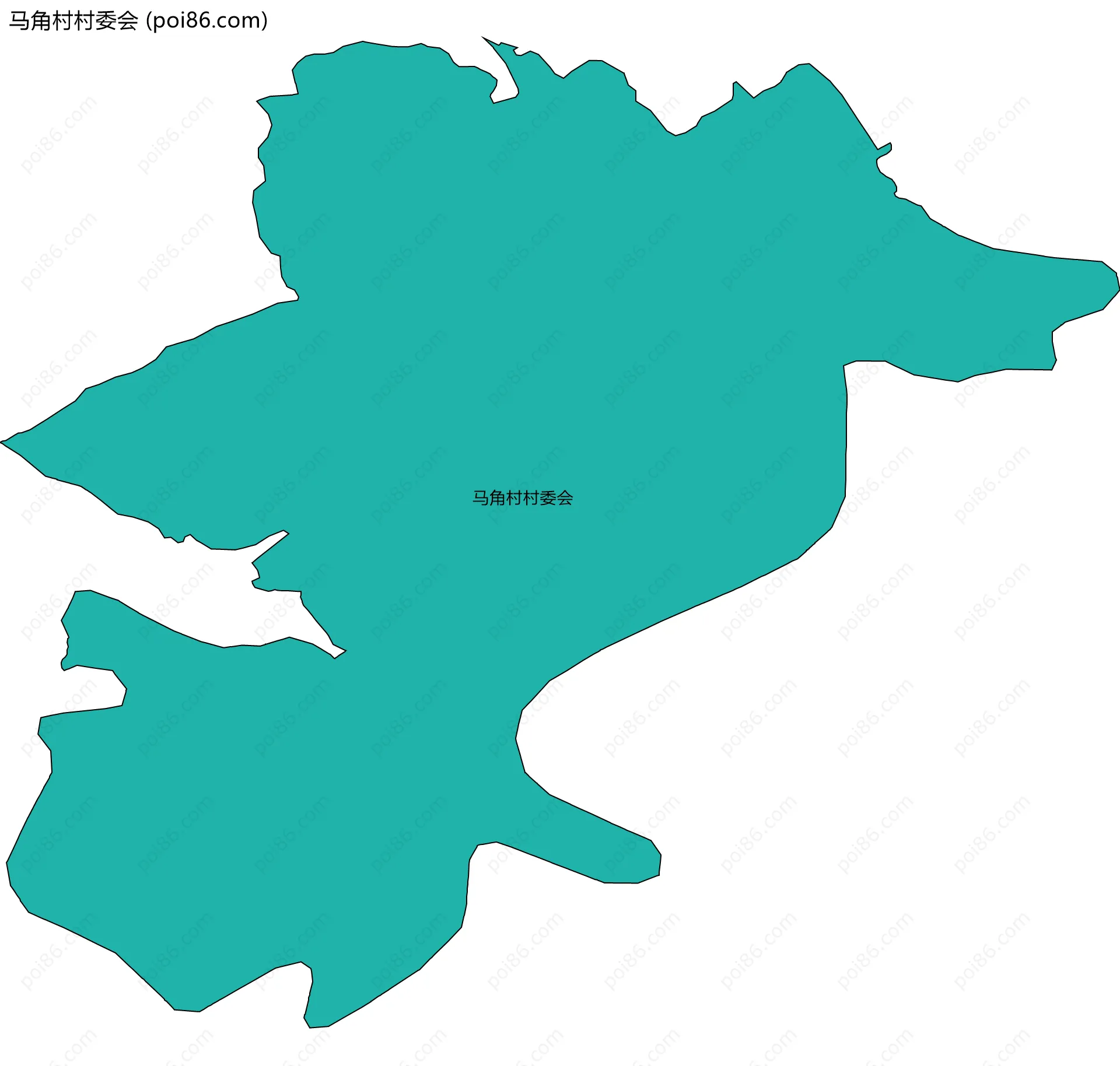 马角村村委会边界地图