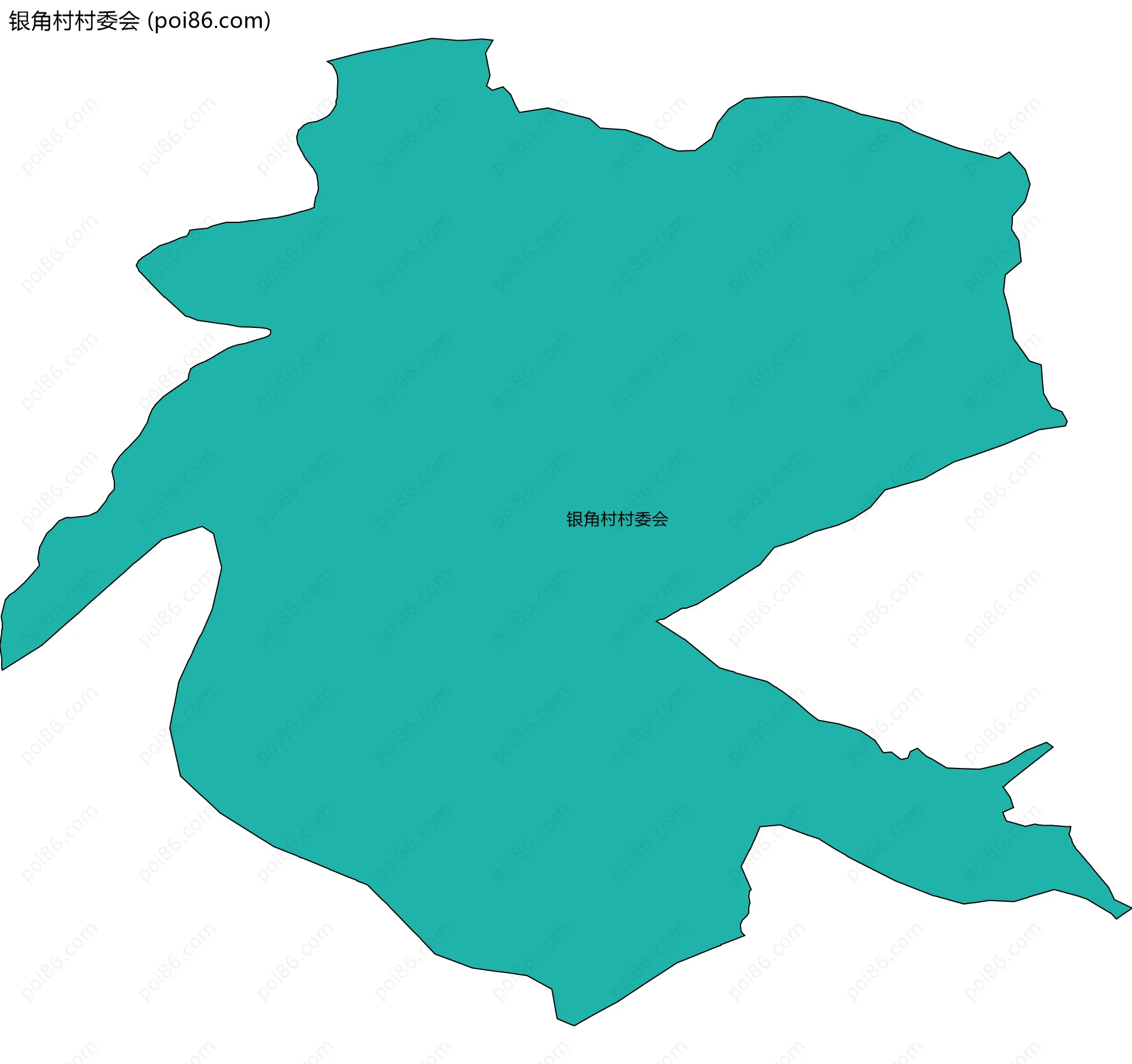 银角村村委会边界地图