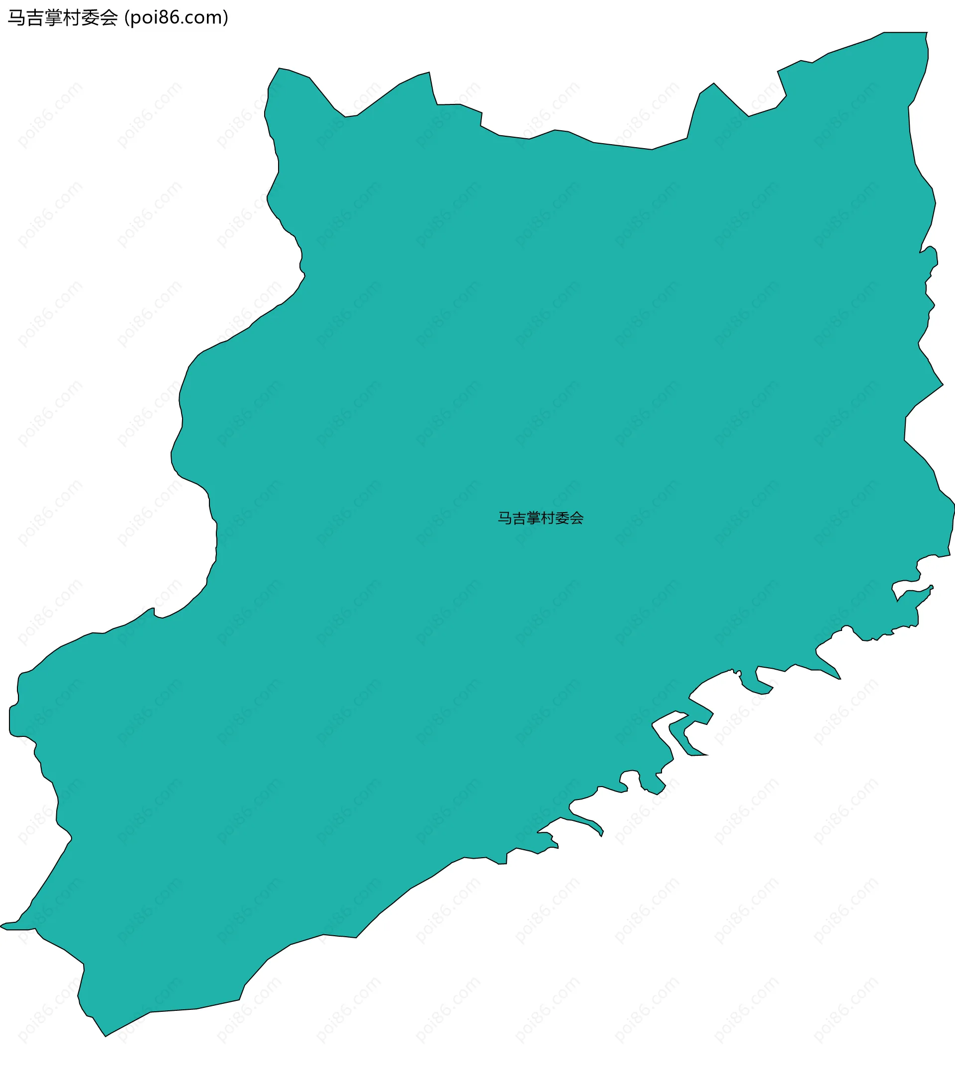 马吉掌村委会边界地图