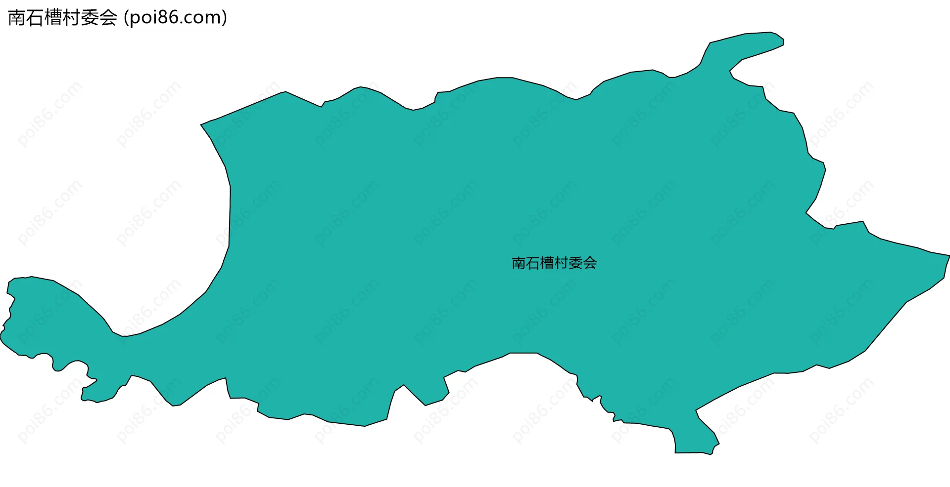 南石槽村委会边界地图