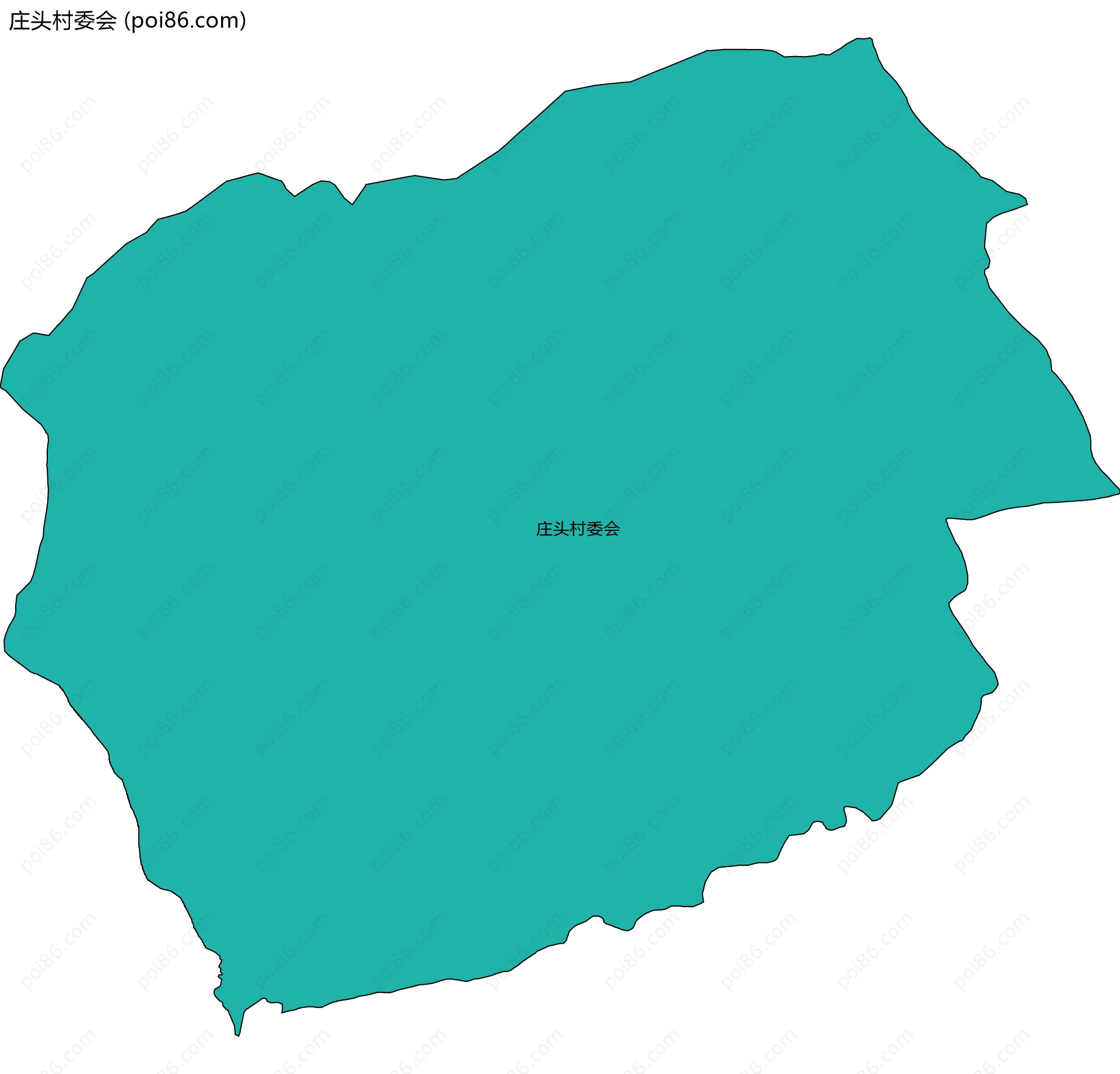 庄头村委会边界地图