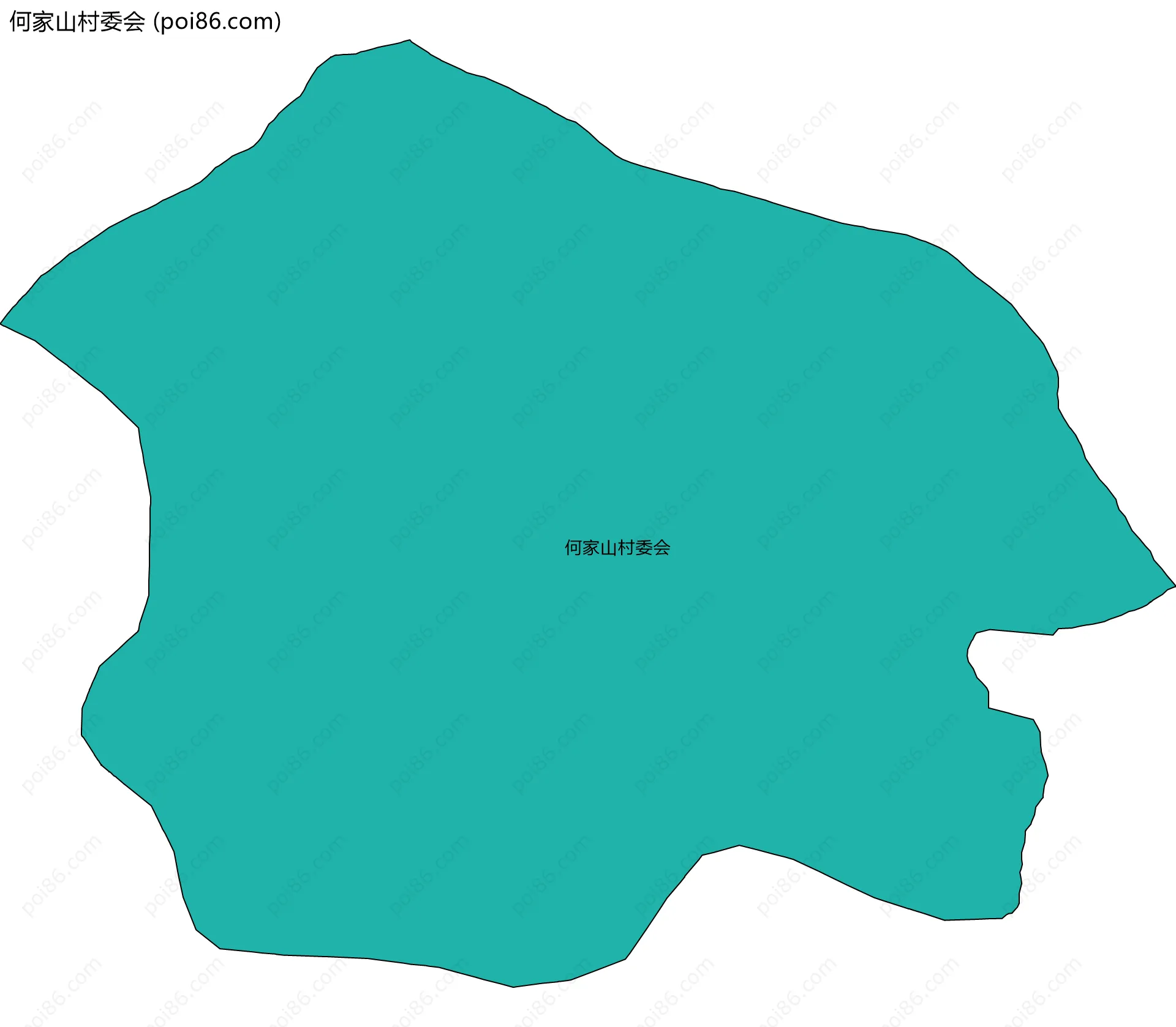 何家山村委会边界地图