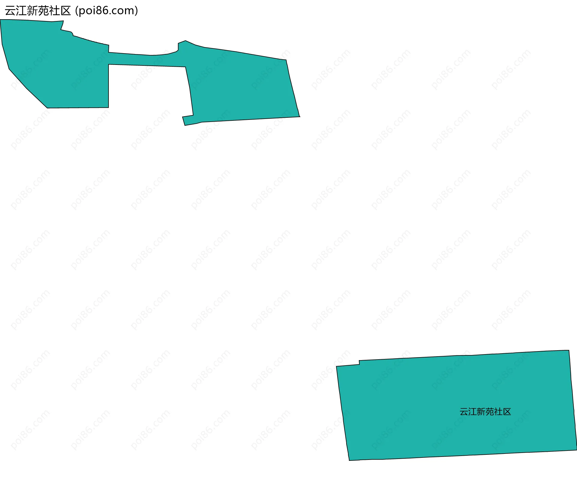 云江新苑社区边界地图