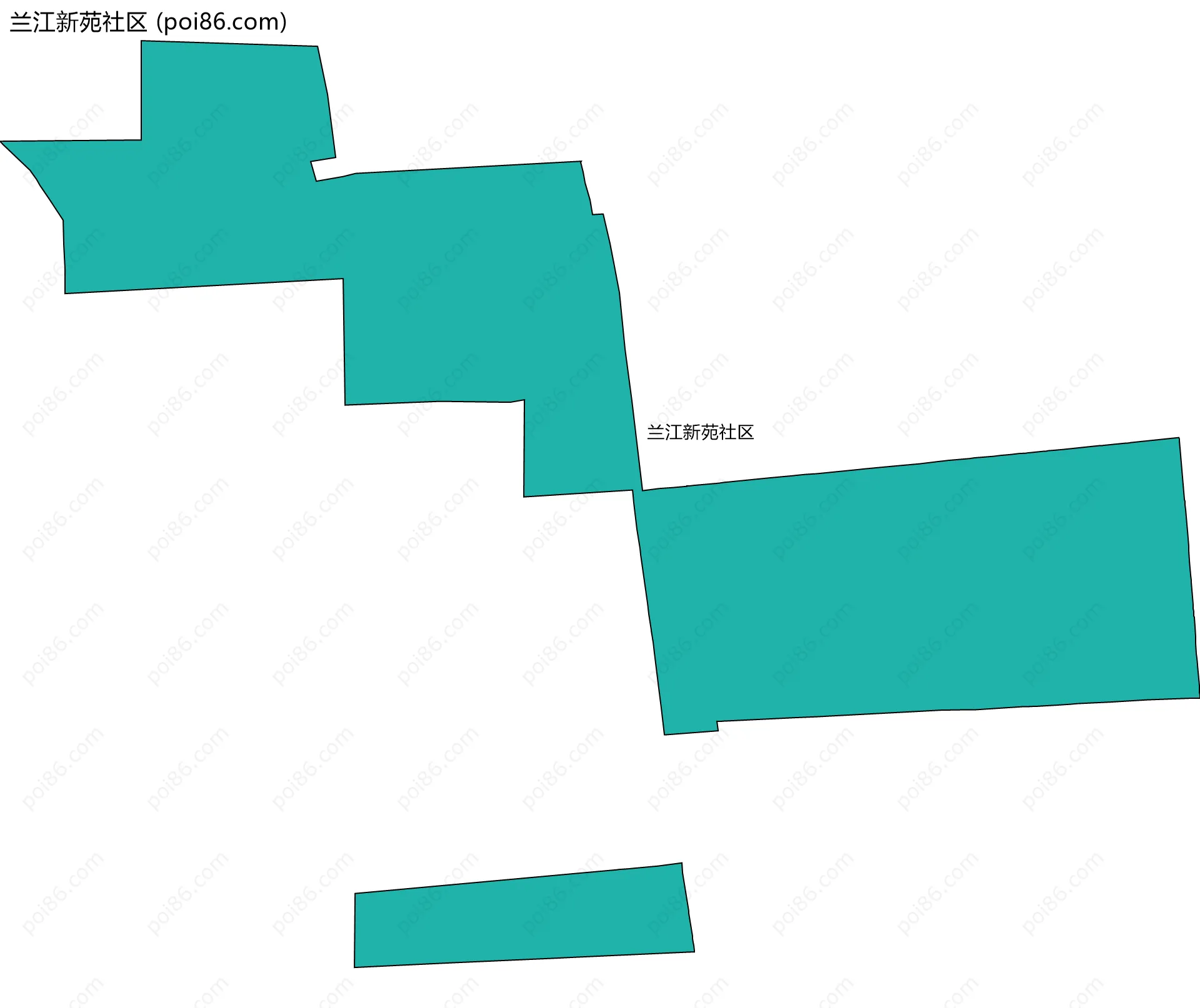兰江新苑社区边界地图