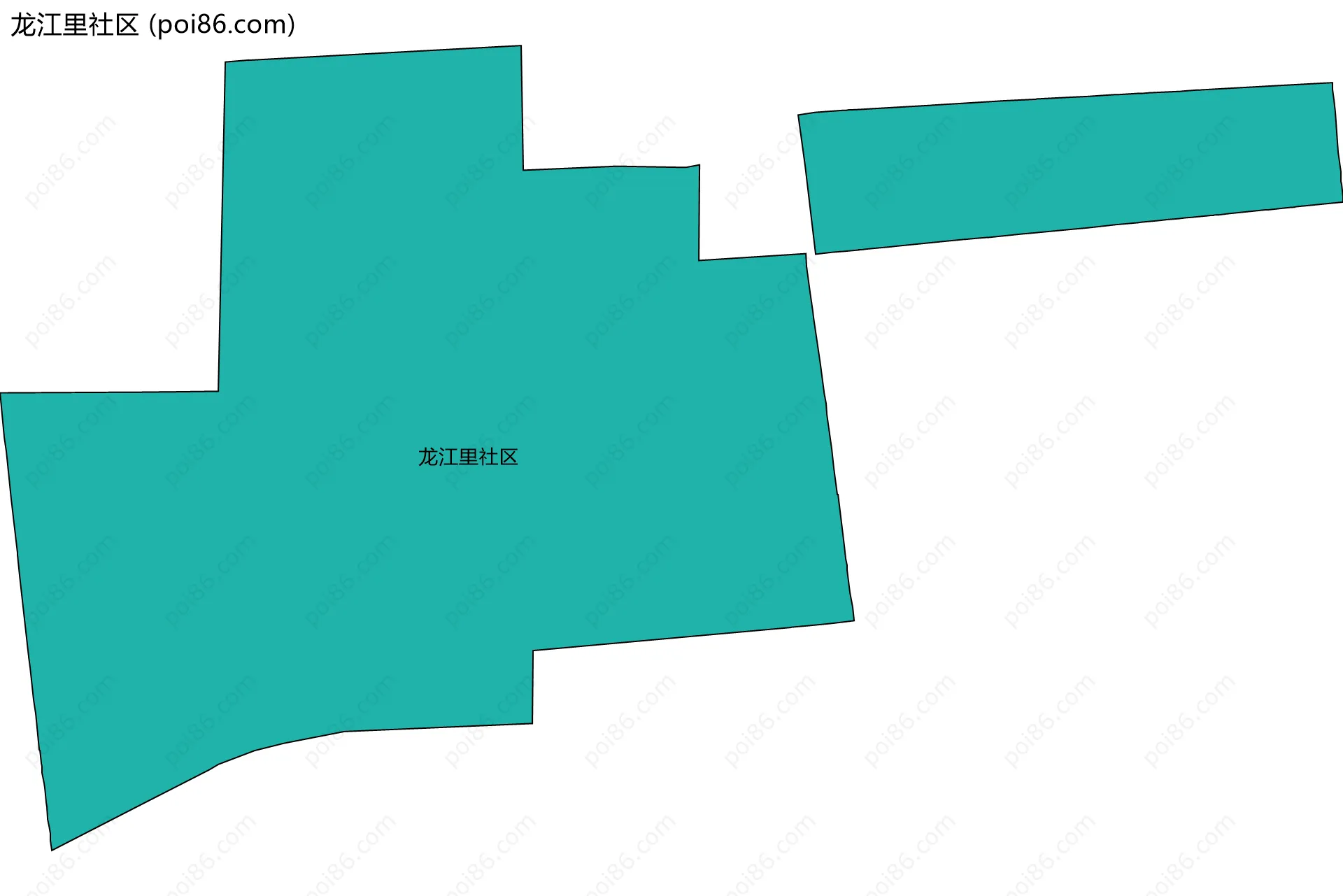 龙江里社区边界地图
