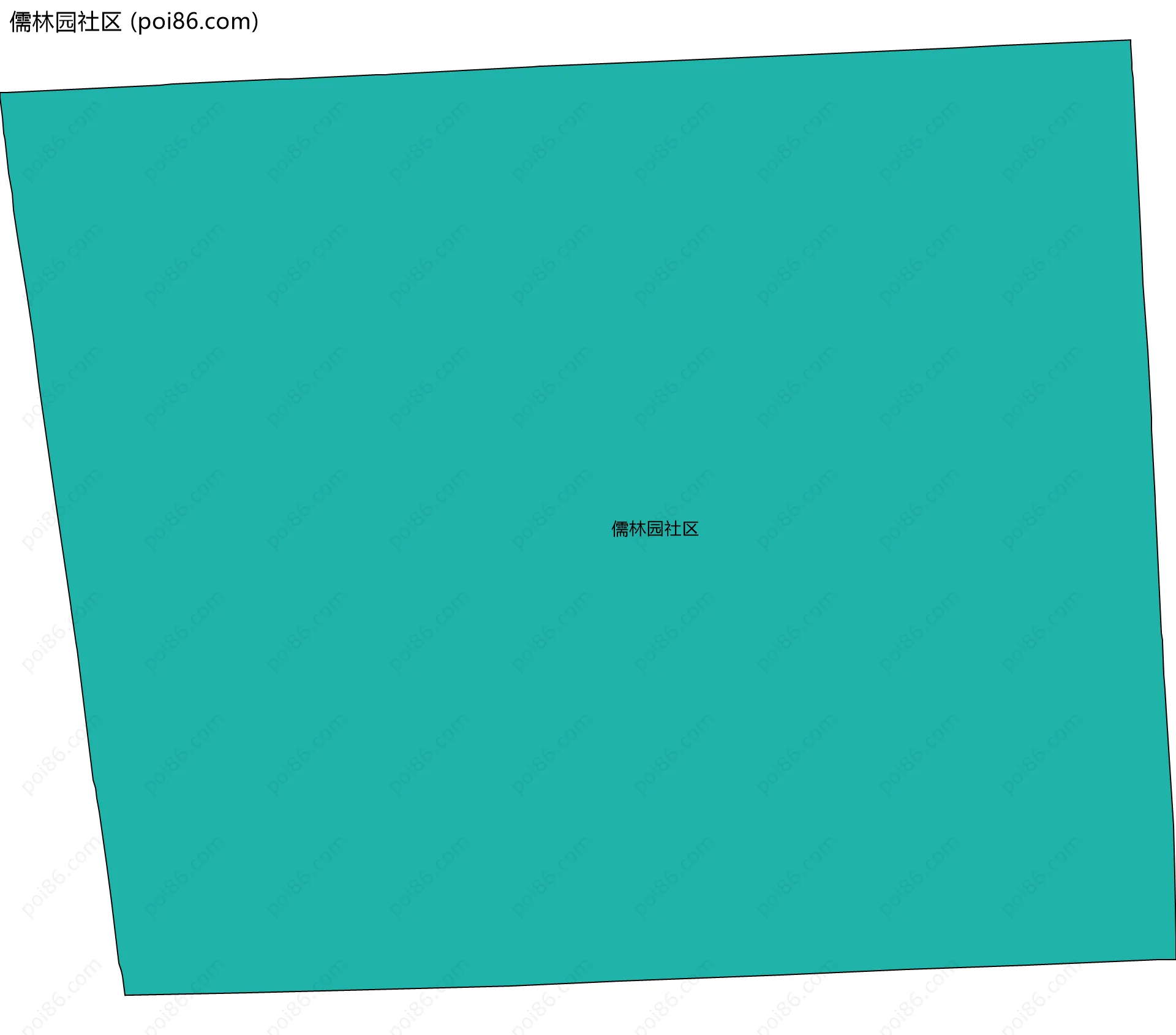 儒林园社区边界地图