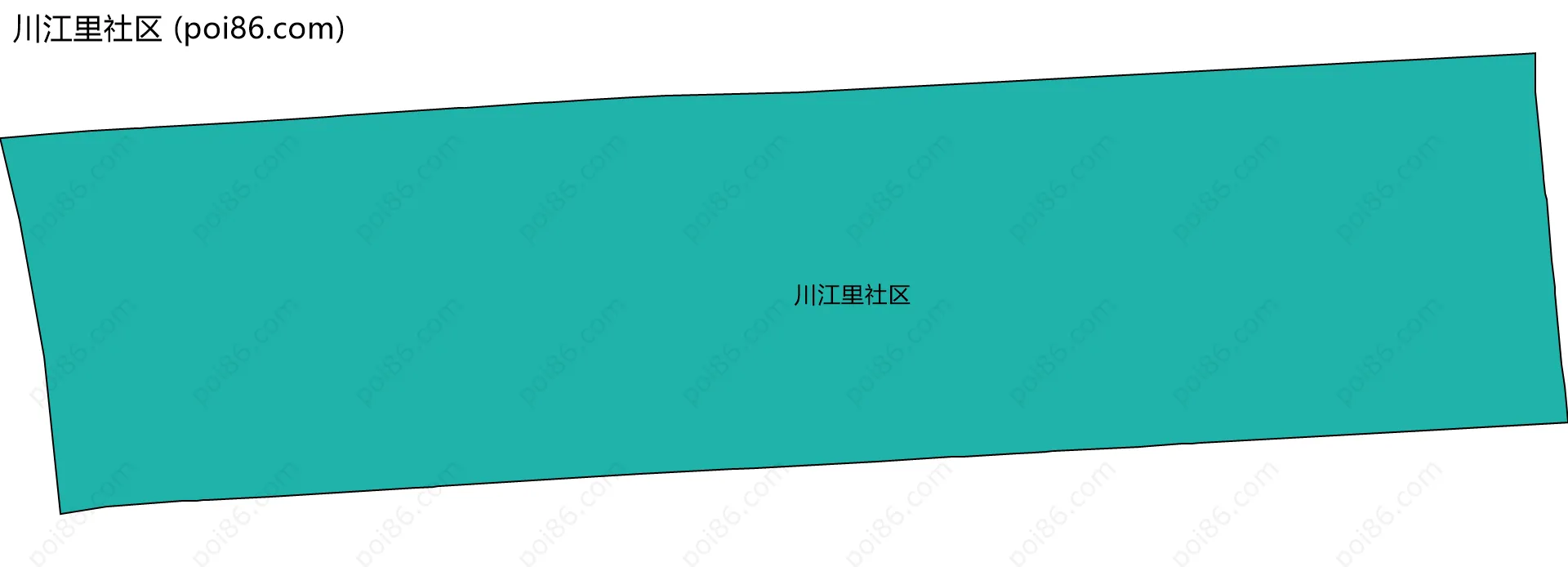 川江里社区边界地图