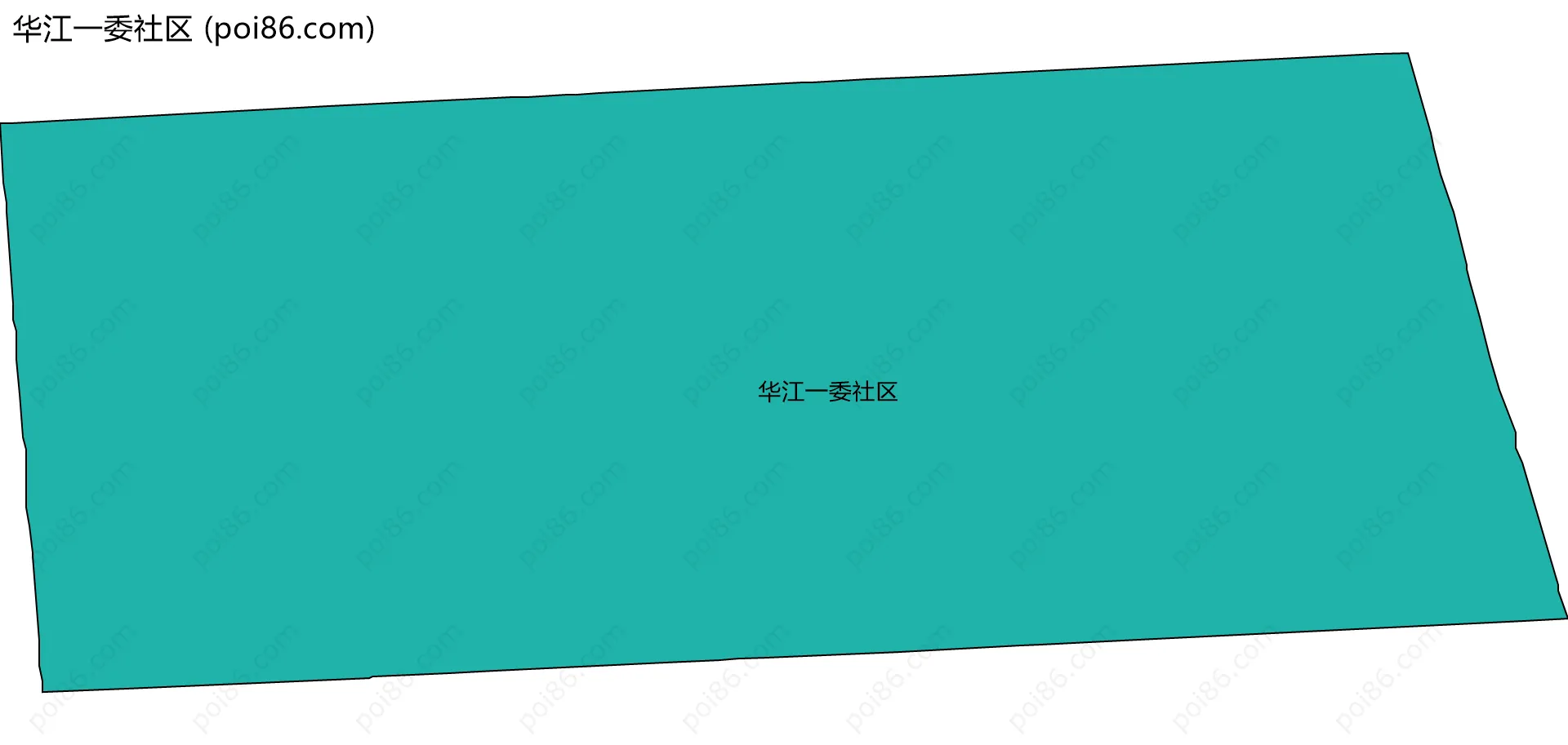 华江一委社区边界地图