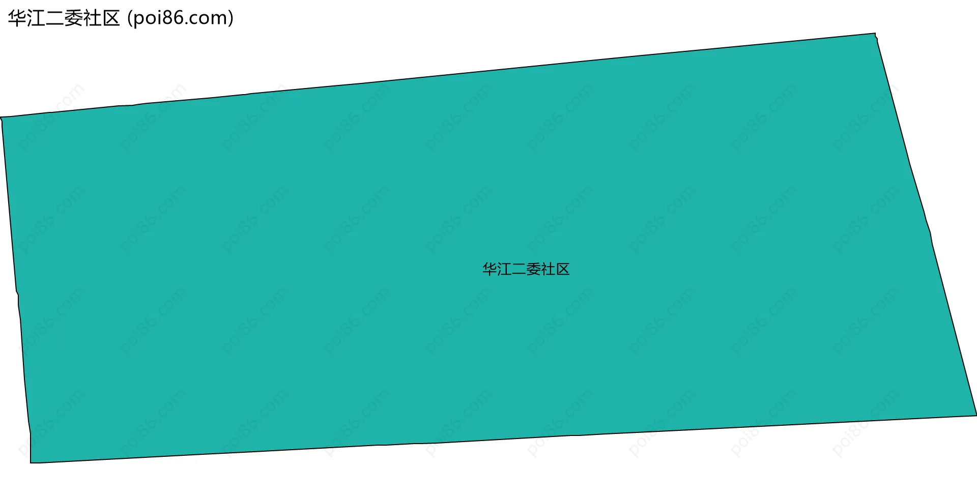 华江二委社区边界地图