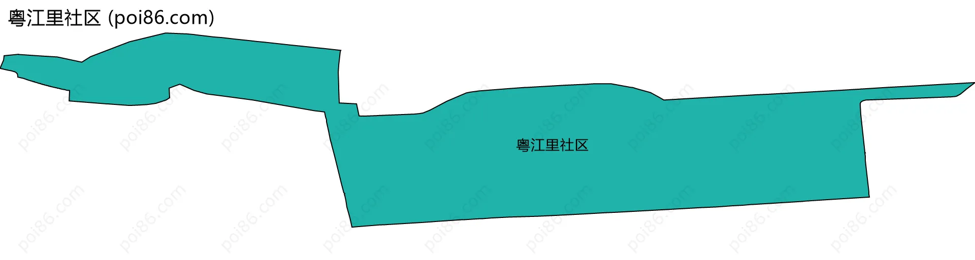 粤江里社区边界地图