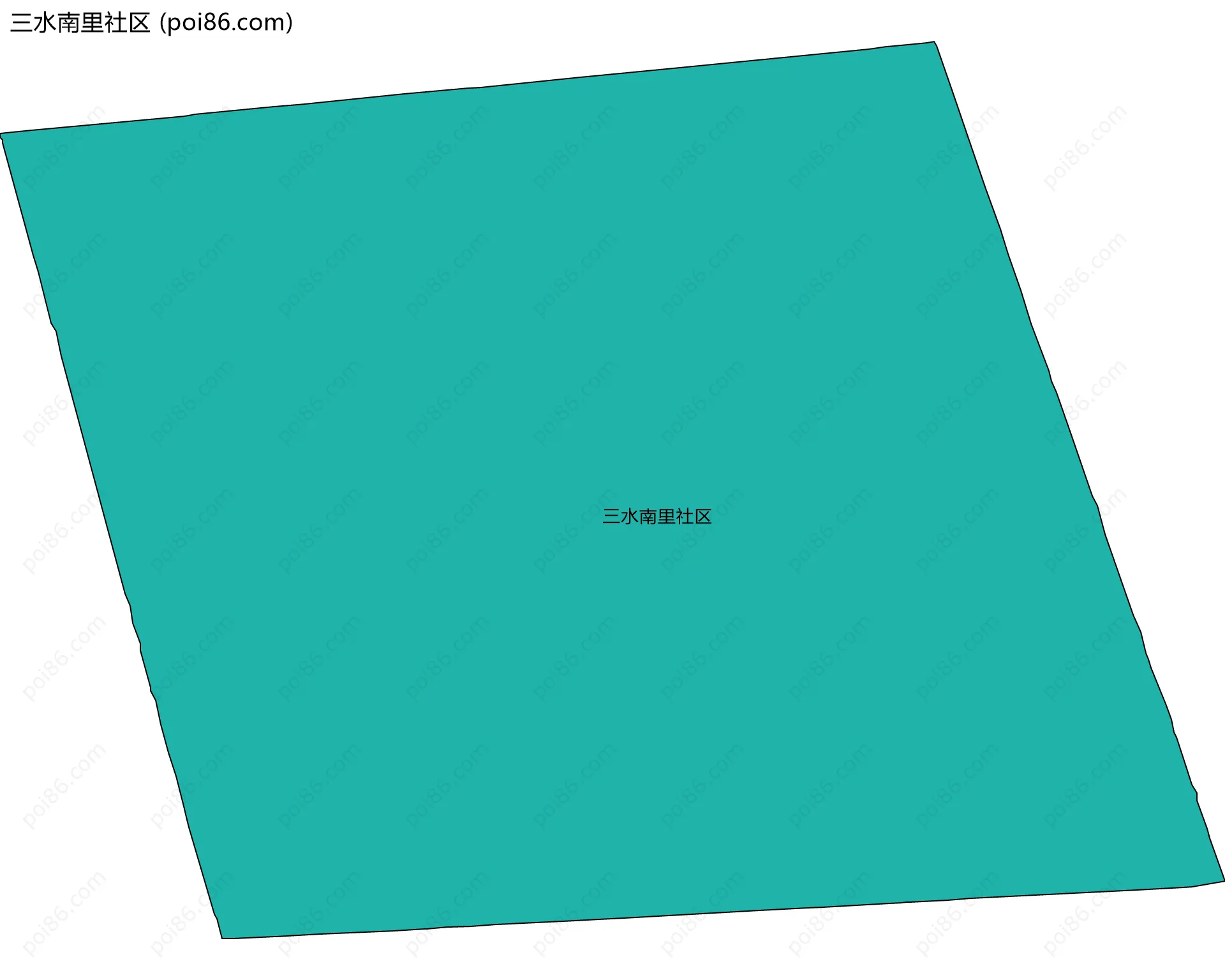 三水南里社区边界地图