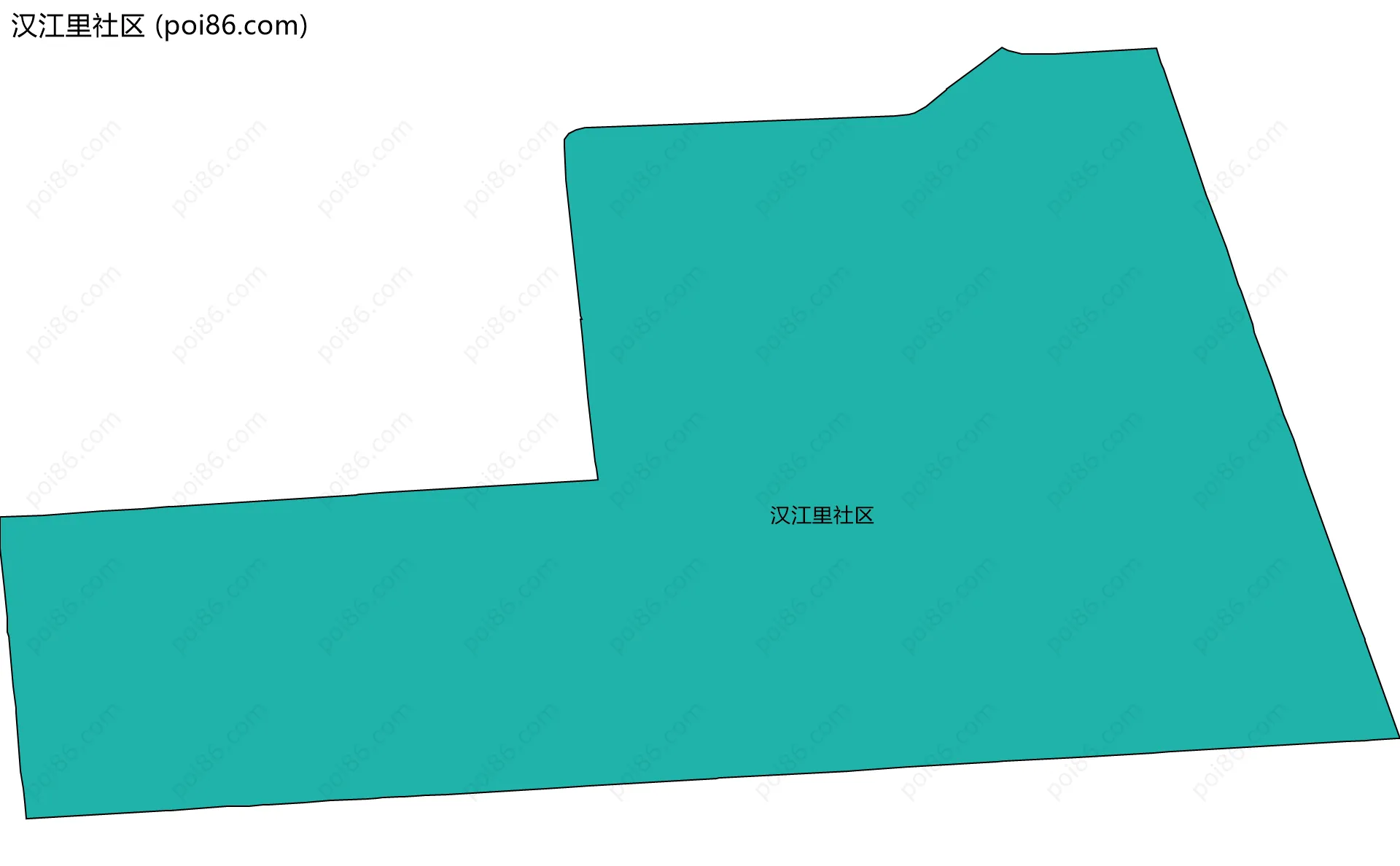 汉江里社区边界地图