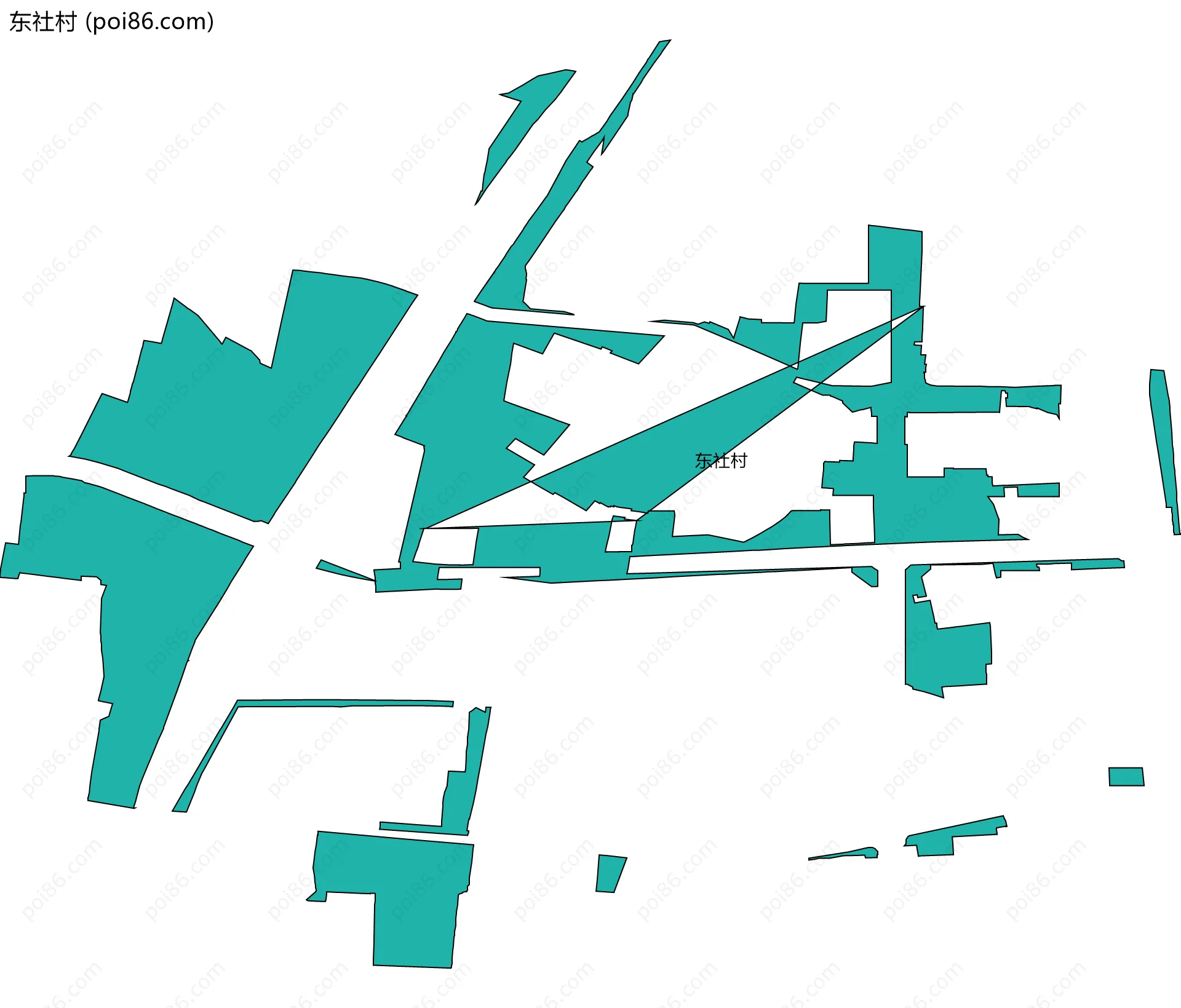 东社村边界地图