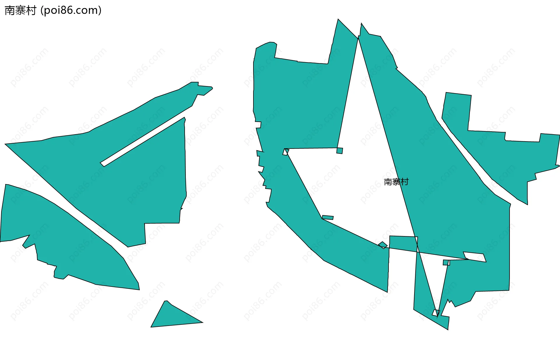 南寨村边界地图